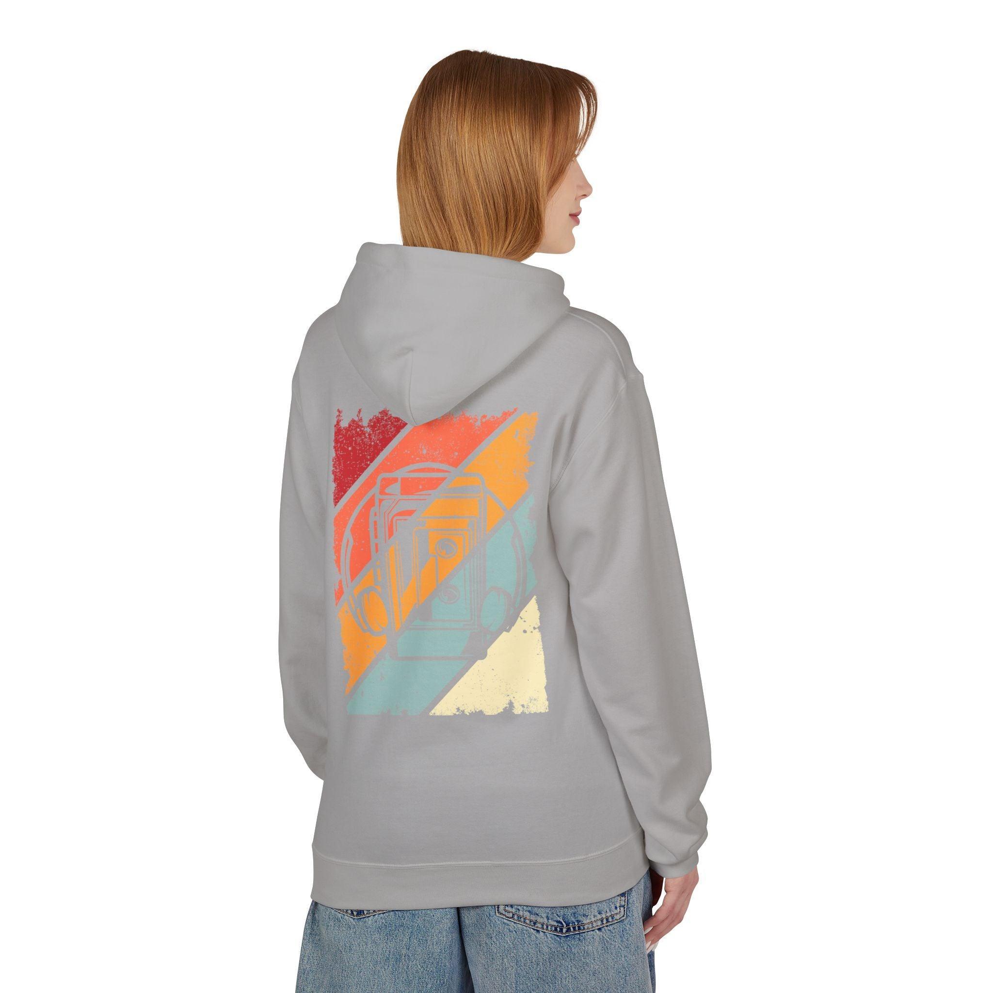 Cozy Vintage Walkman Fleece Hoodie - Stylish Comfort for Cold Days