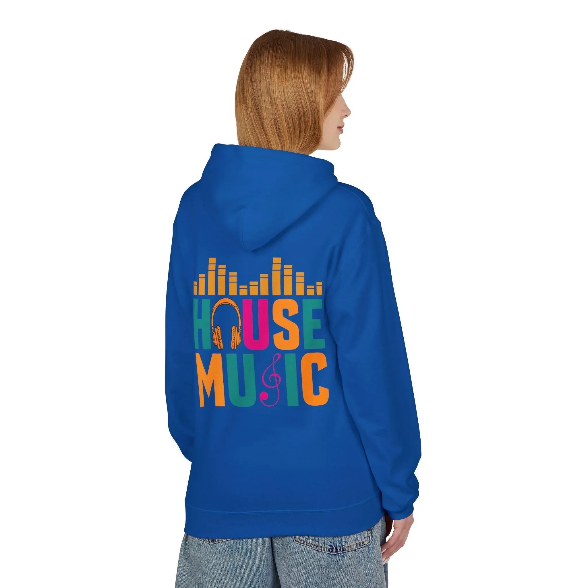 House Music Vibes Fleece Hoodie - Stylish Comfort for Music Lovers