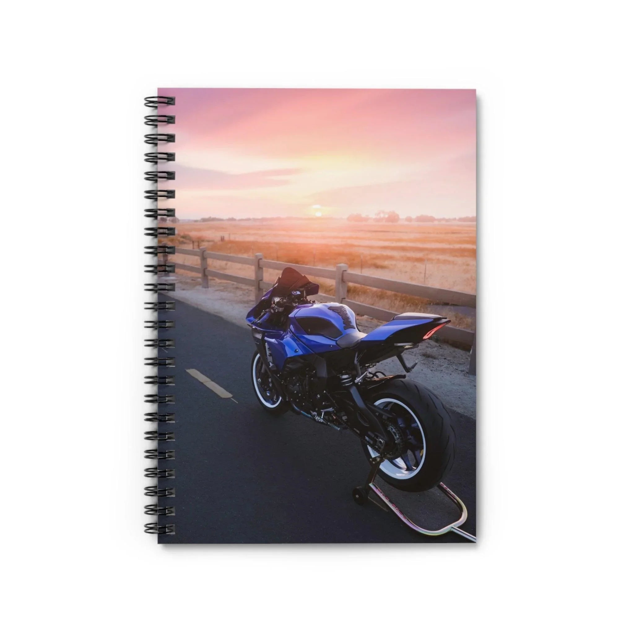 Yamaha R1 Motorcycle Spiral Notebook #008 - Throttle Designs