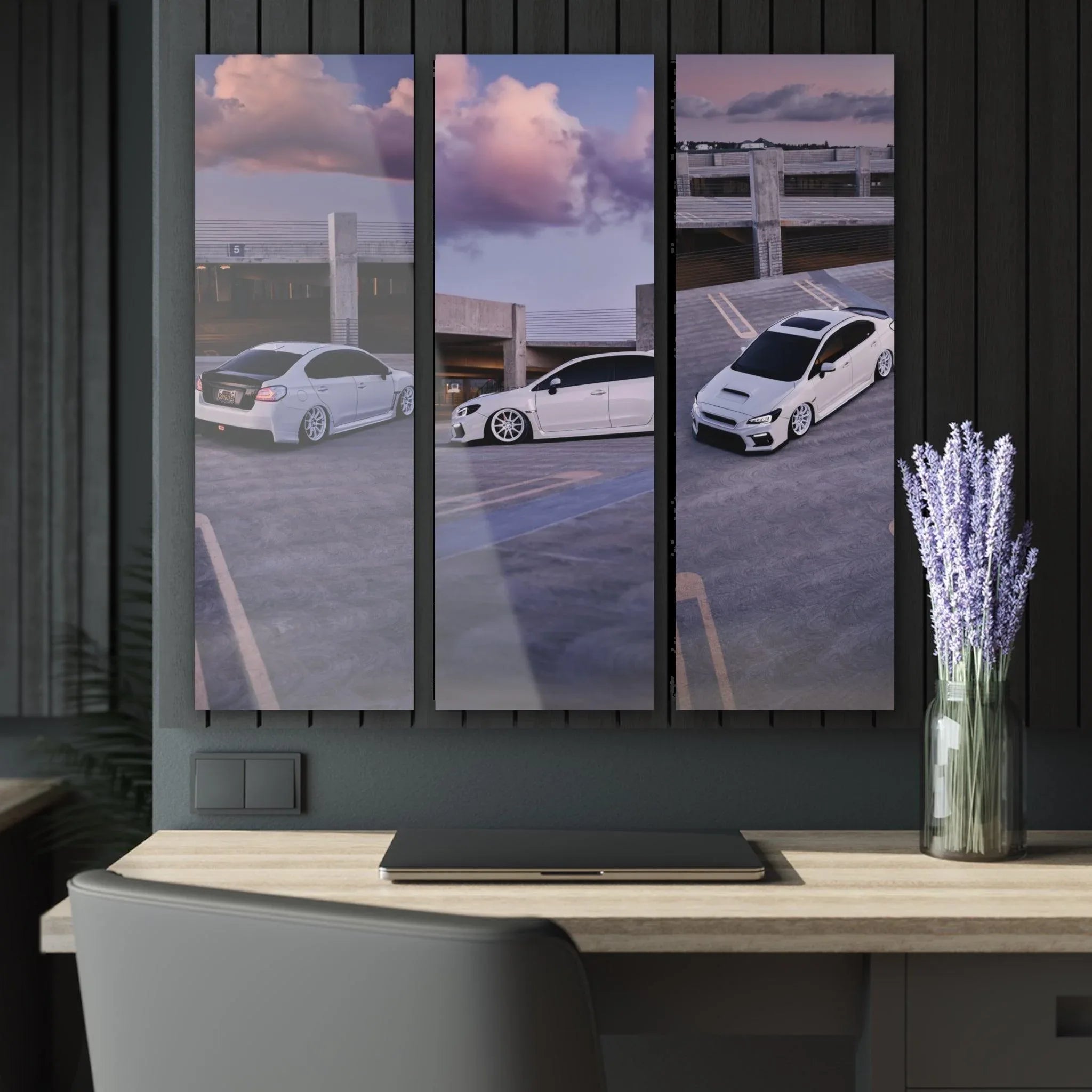 Subaru WRX 3-Piece Acrylic Wall Art #002 for Car Lovers