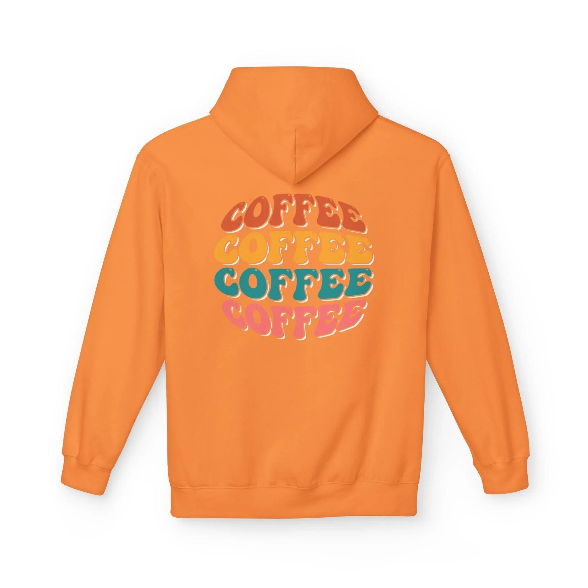 Cozy Chic Groovy Coffee Fleece Hoodie for Ultimate Comfort