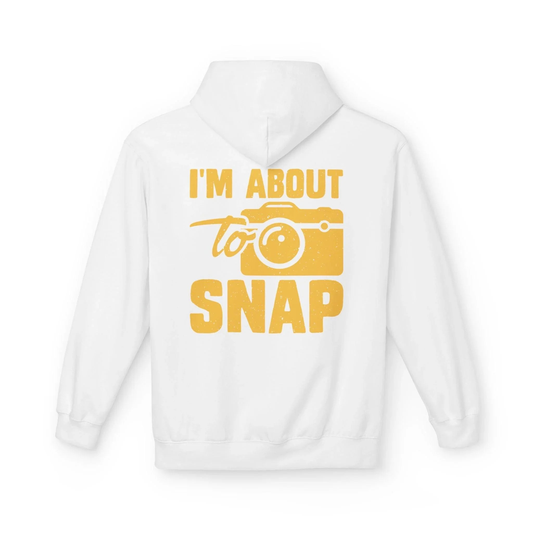 "I'm About to Snap" Exclusive Fleece Hoodie for Passionate Photographers
