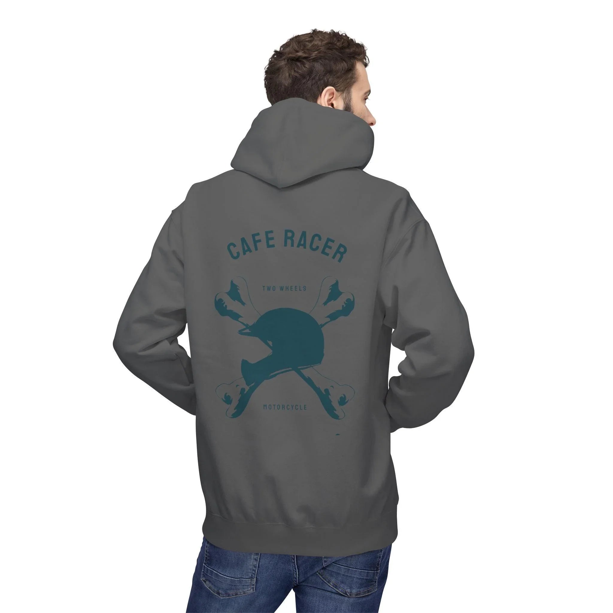 Ultimate Cafe Racer Fleece Hoodie - Embrace the Ride with "Never Stop Riding" Design