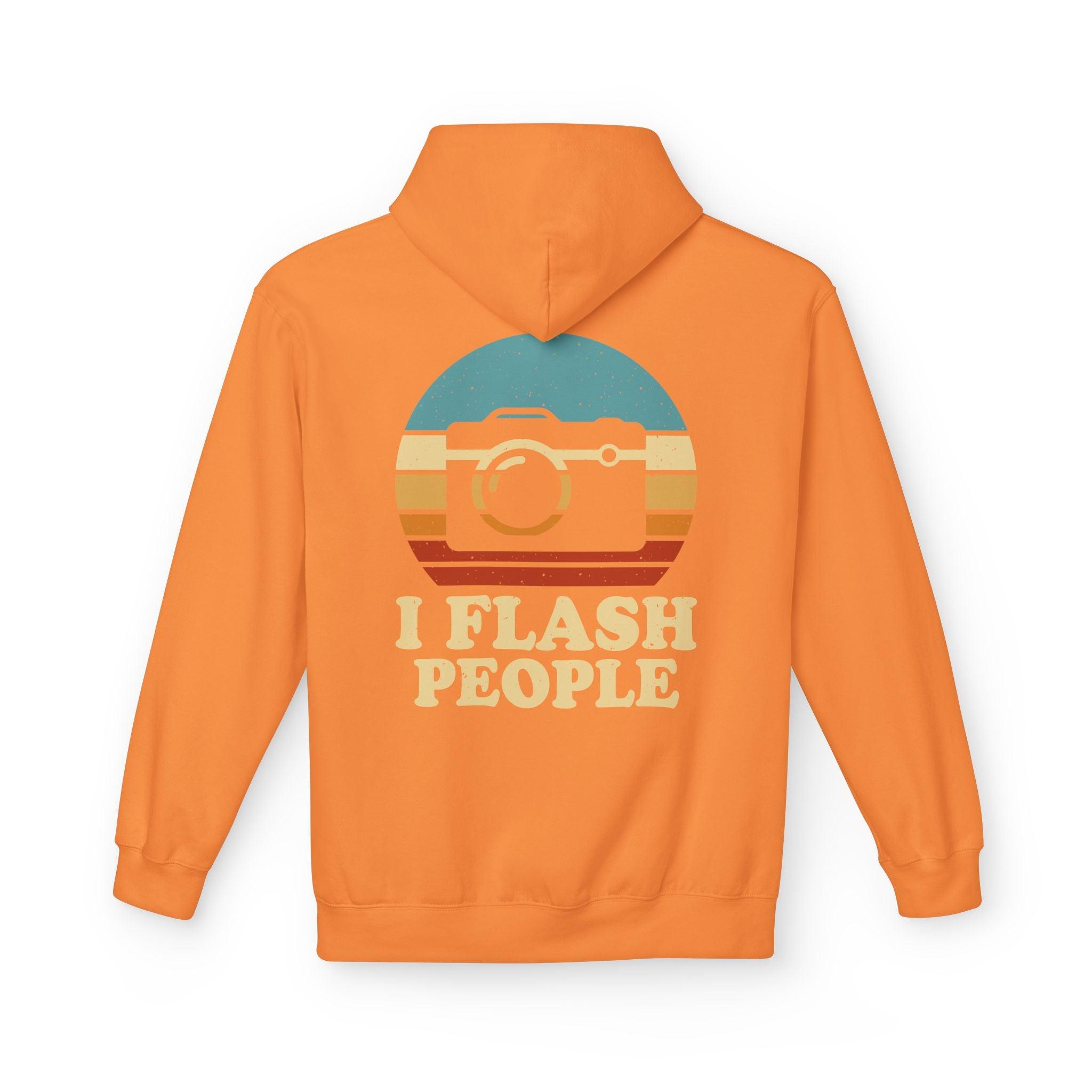 "I Flash People" Photography Enthusiast Fleece Hoodie - Stylish & Cozy Comfort