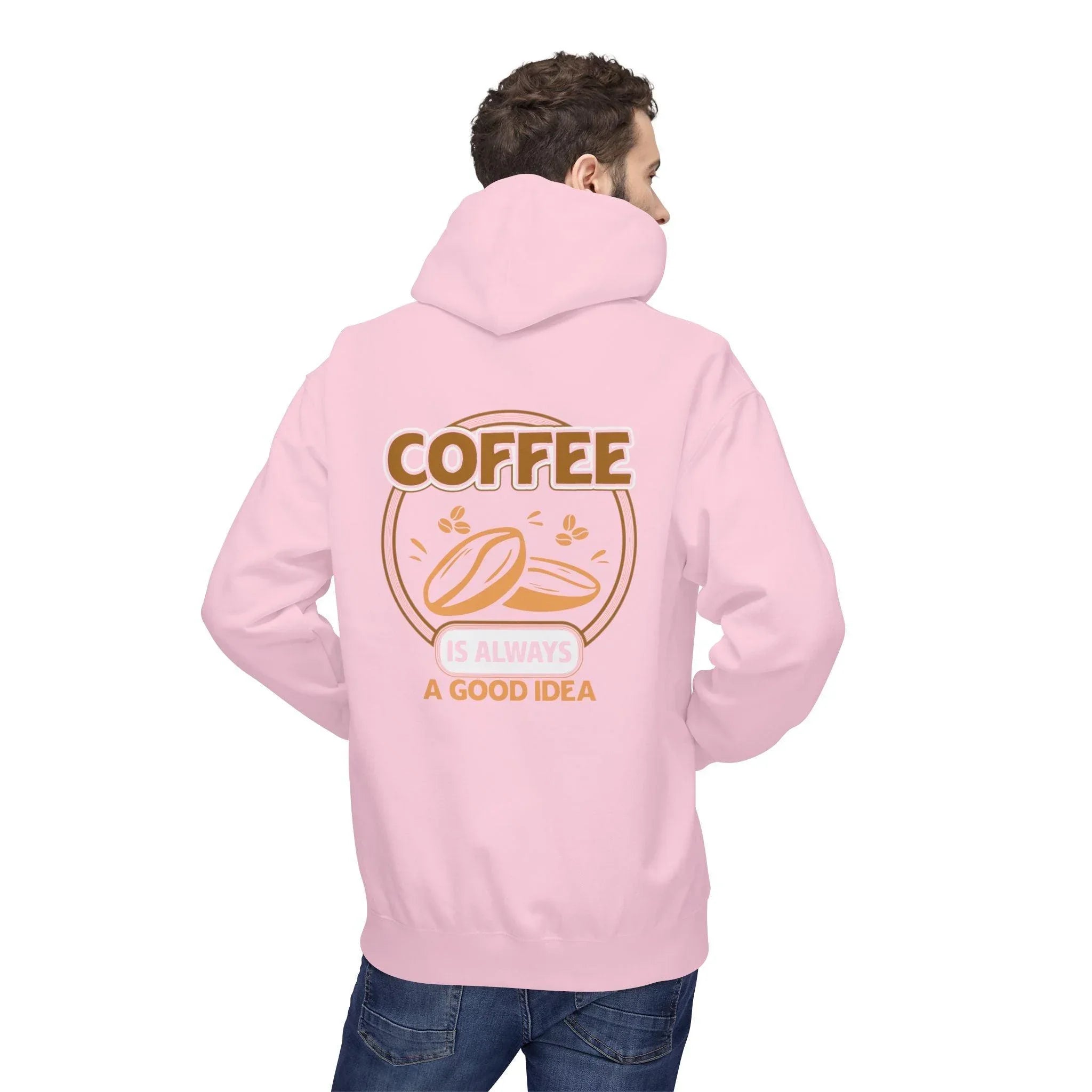 Cozy Up in Style: "Coffee Is Always A Good Idea" Fleece Hoodie