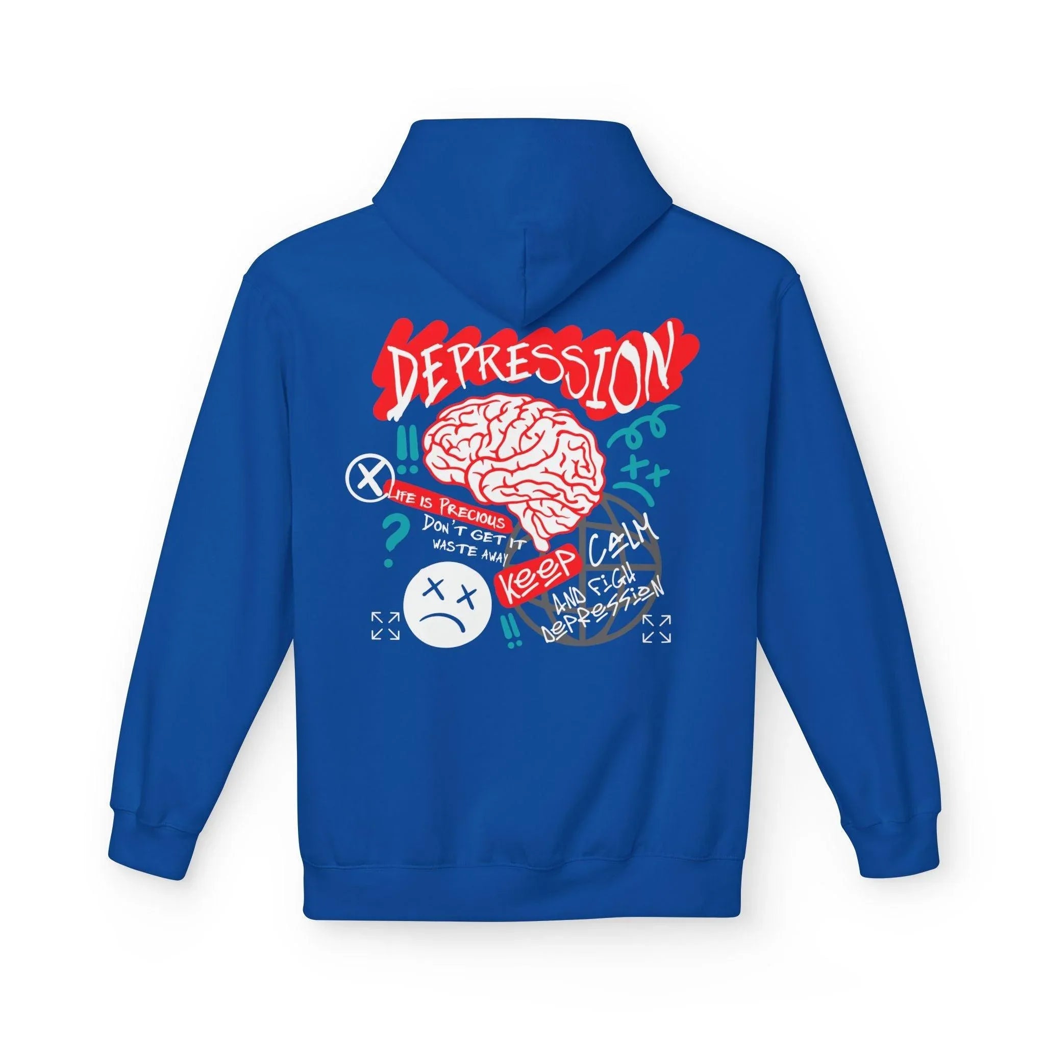 Empower Your Style: Fight Depression Fleece Hoodie for Ultimate Comfort