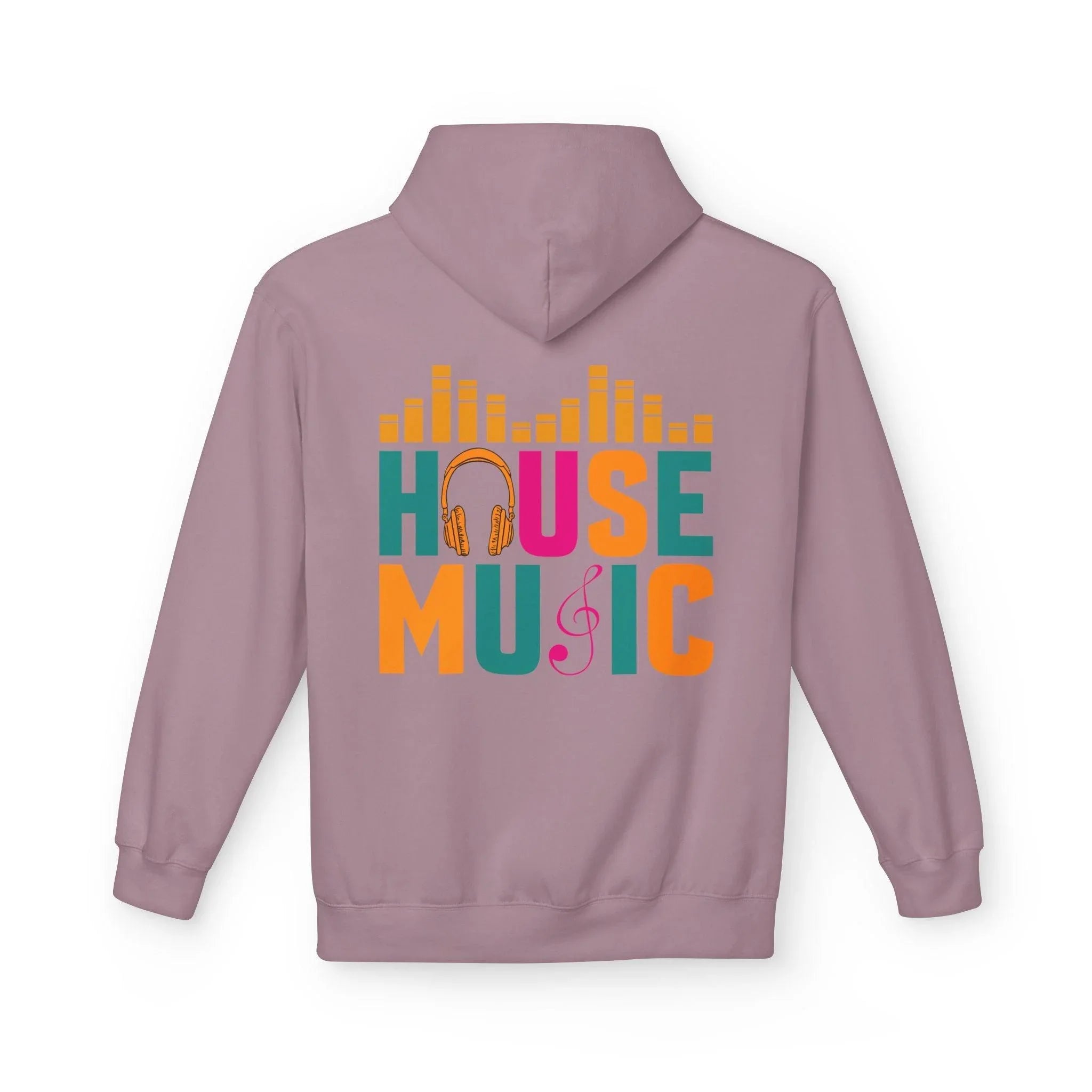 House Music Vibes Fleece Hoodie - Stylish Comfort for Music Lovers