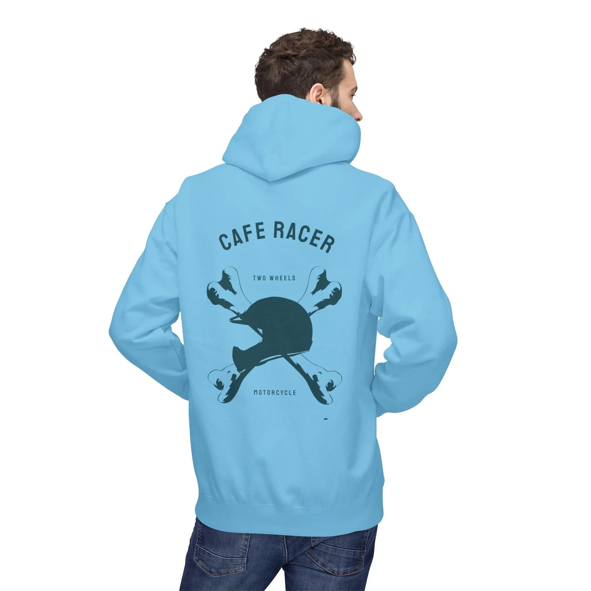 Ultimate Cafe Racer Fleece Hoodie - Embrace the Ride with "Never Stop Riding" Design
