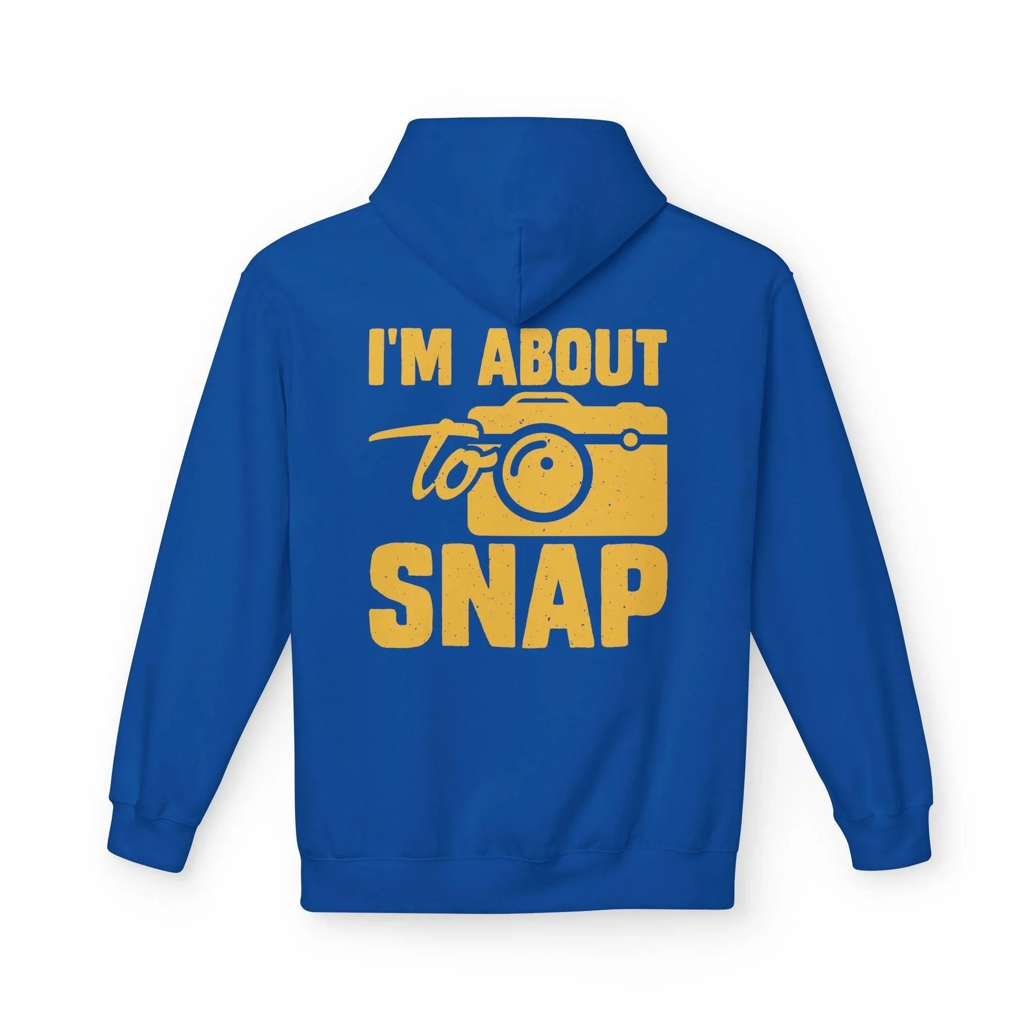 "I'm About to Snap" Exclusive Fleece Hoodie for Passionate Photographers