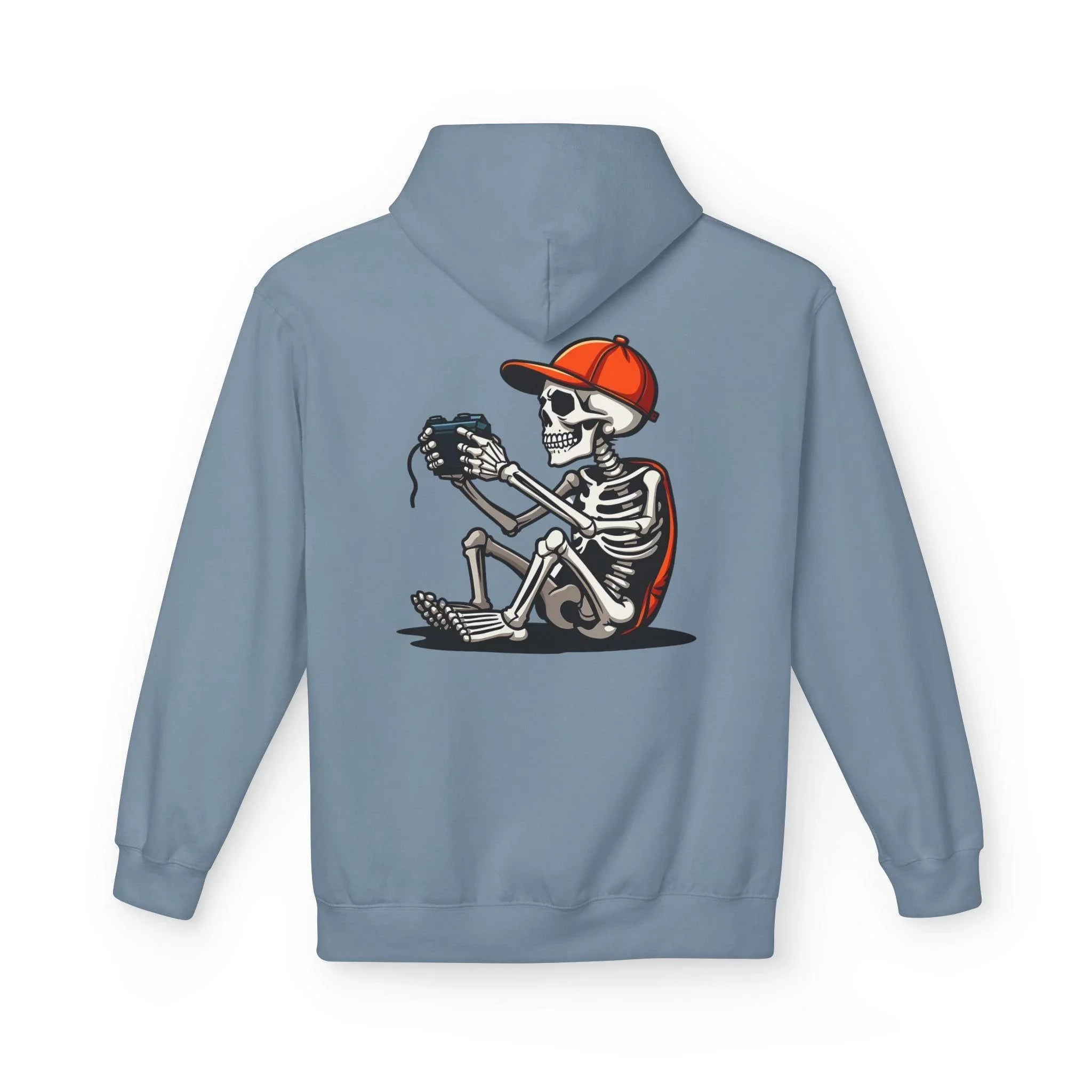 Ultimate Skeleton Gamer Fleece Pullover Hoodie for Comfort and Style