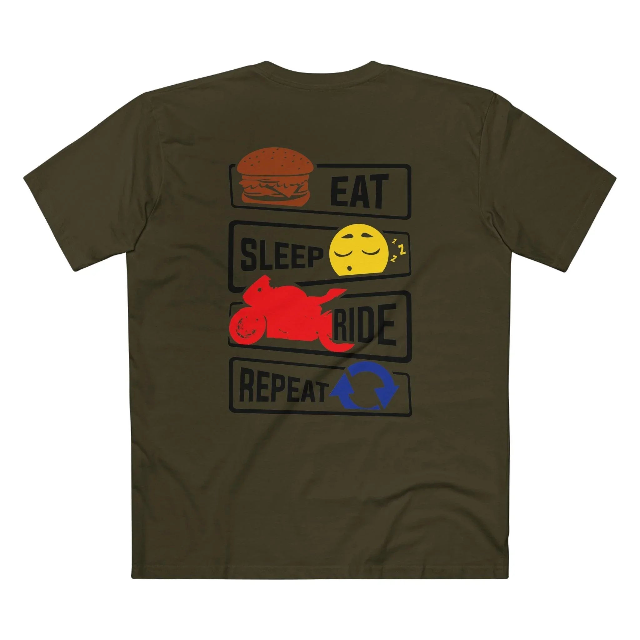Throttle Designs Premium "Eat, Sleep, Ride, Repeat" T-Shirt