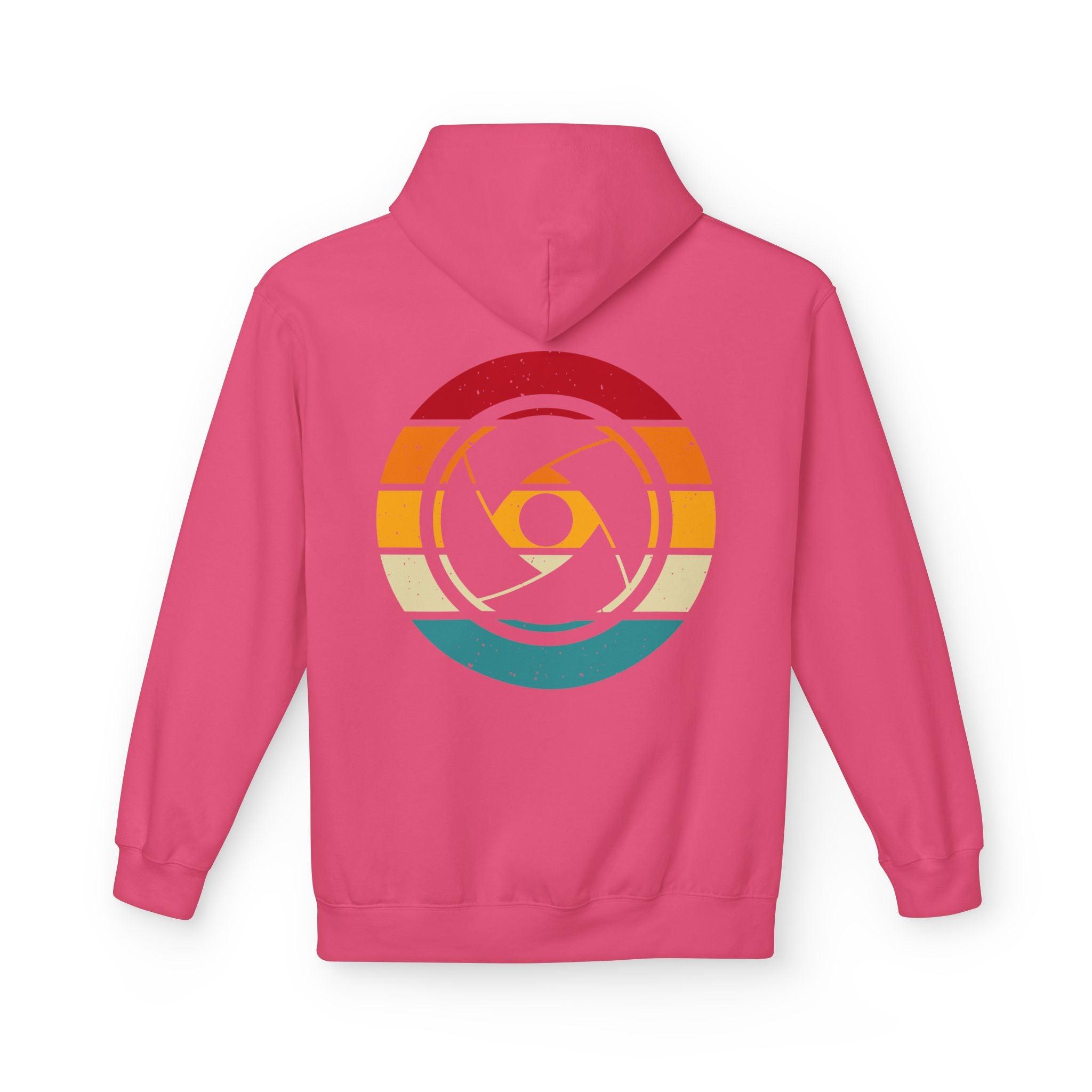 Cozy Photographer's Hoodie with Retro Aperture Design for Creative Souls