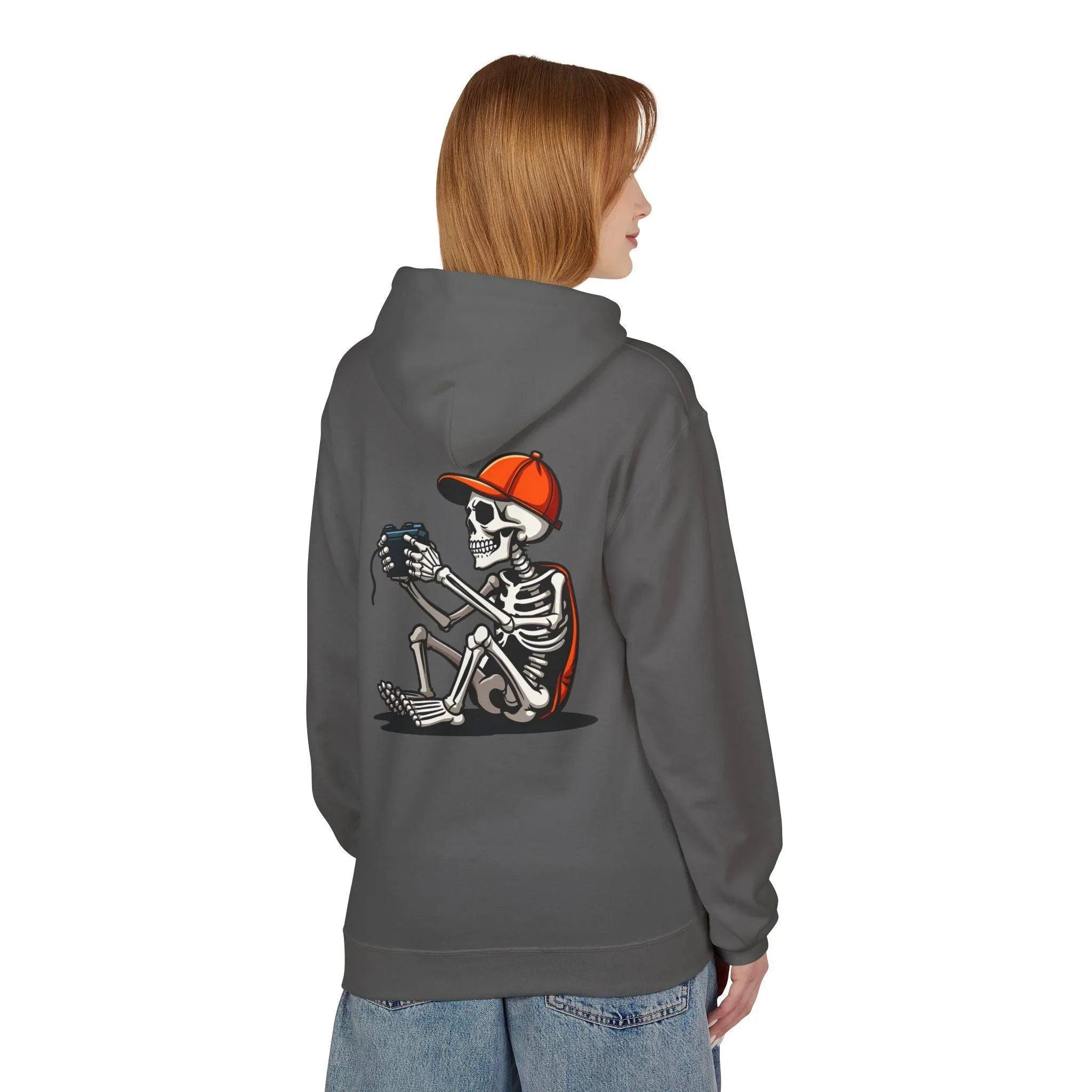 Ultimate Skeleton Gamer Fleece Pullover Hoodie for Comfort and Style