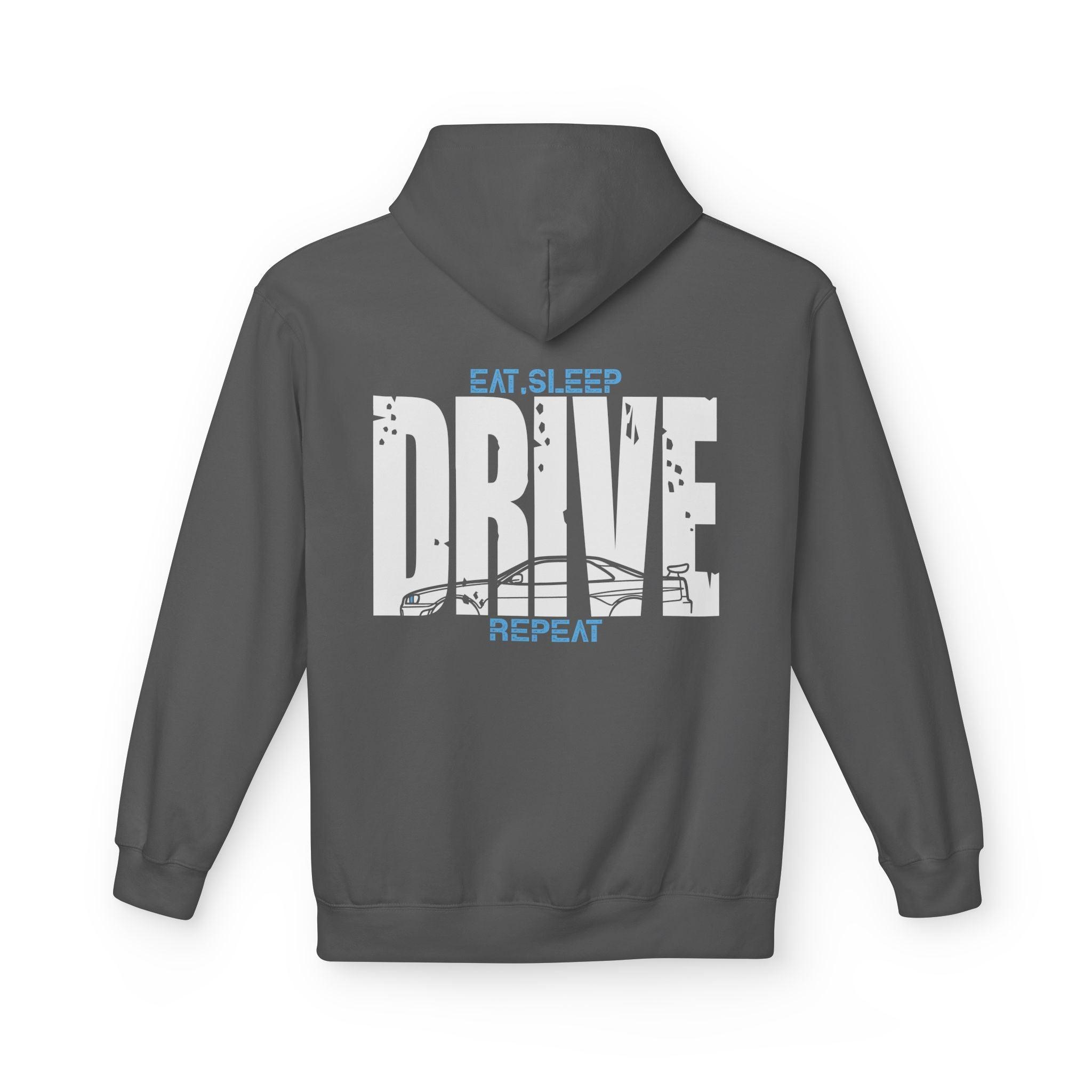 Nissan R34 GTR DRIVE Hoodie - Stylish Fleece for Car Enthusiasts