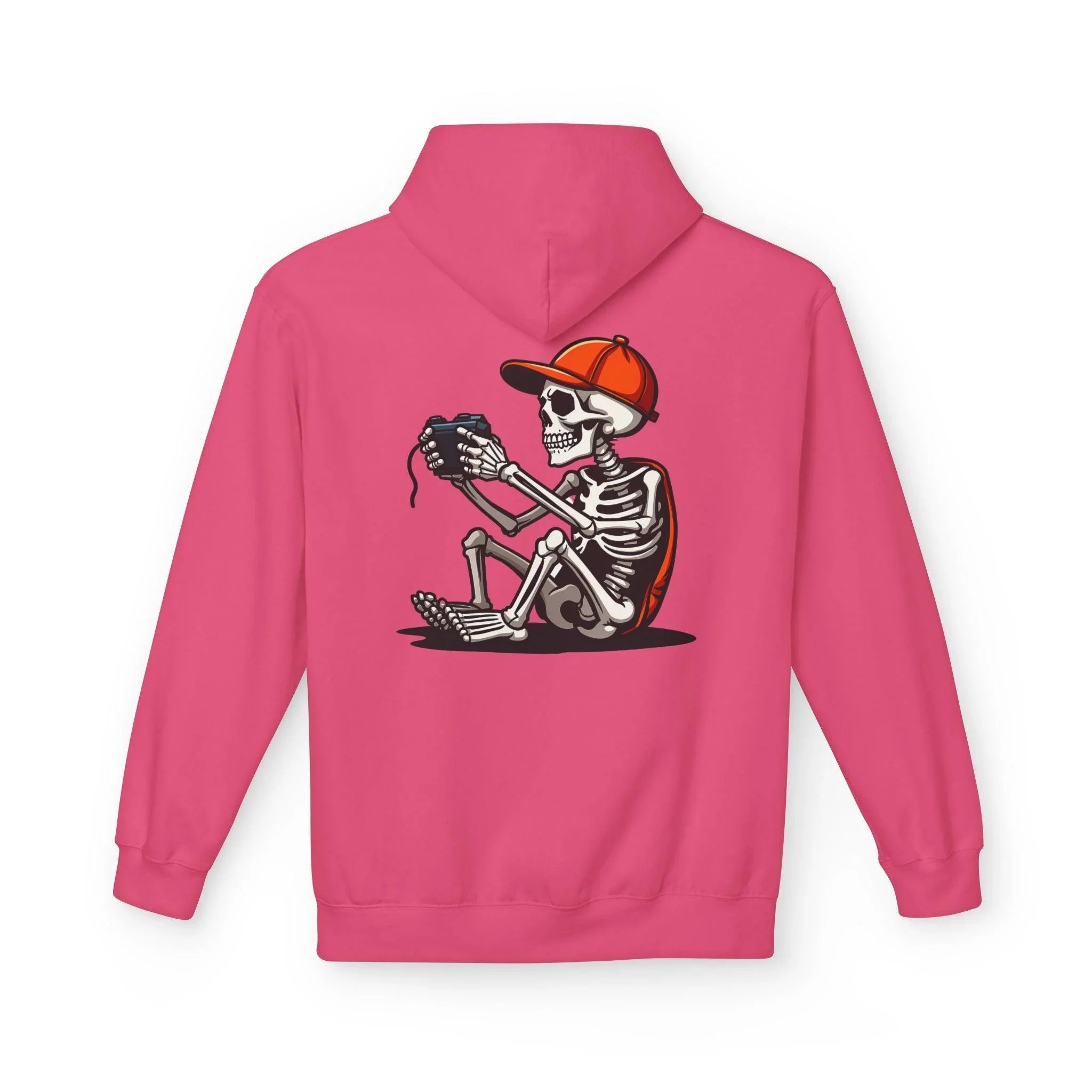 Ultimate Skeleton Gamer Fleece Pullover Hoodie for Comfort and Style