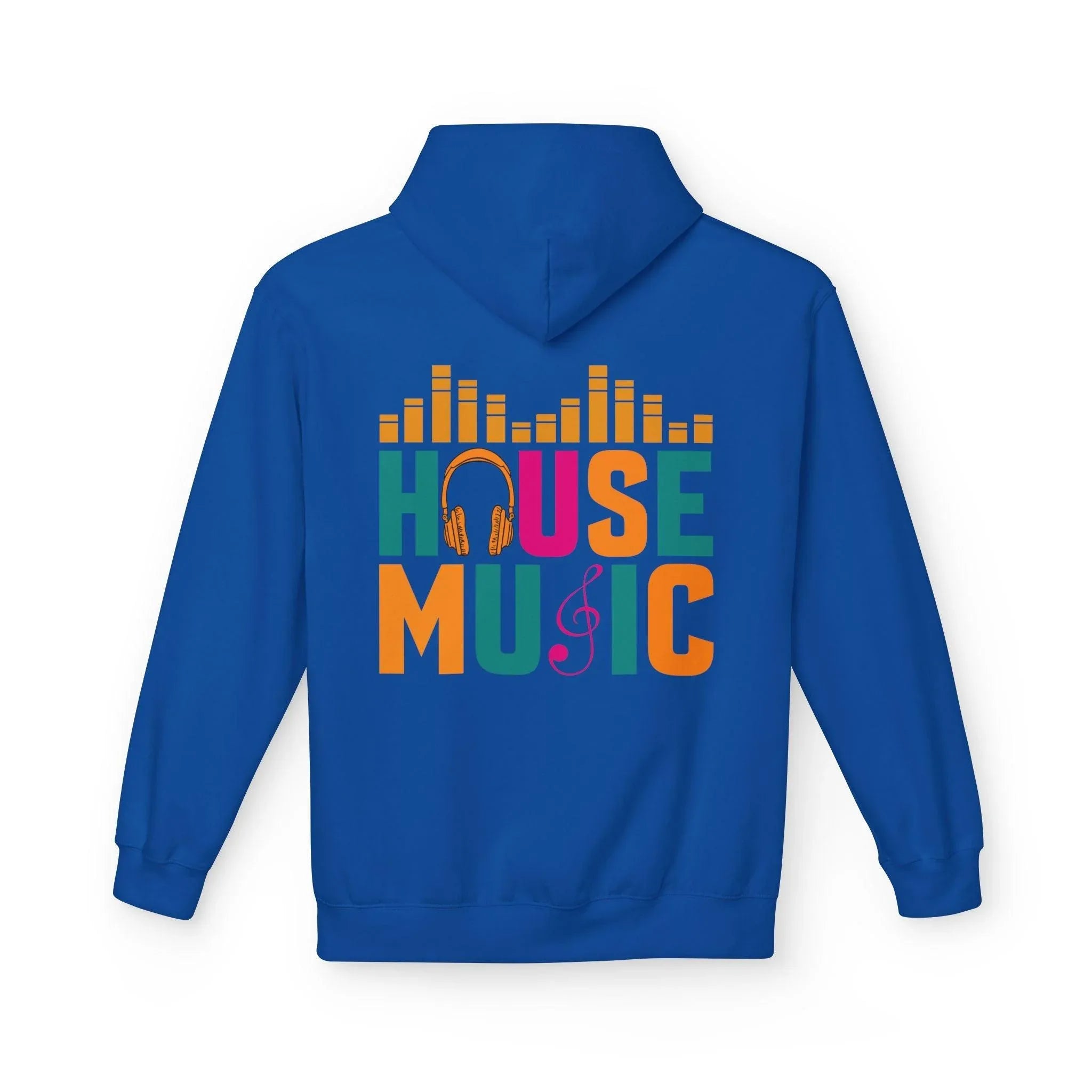 House Music Vibes Fleece Hoodie - Stylish Comfort for Music Lovers