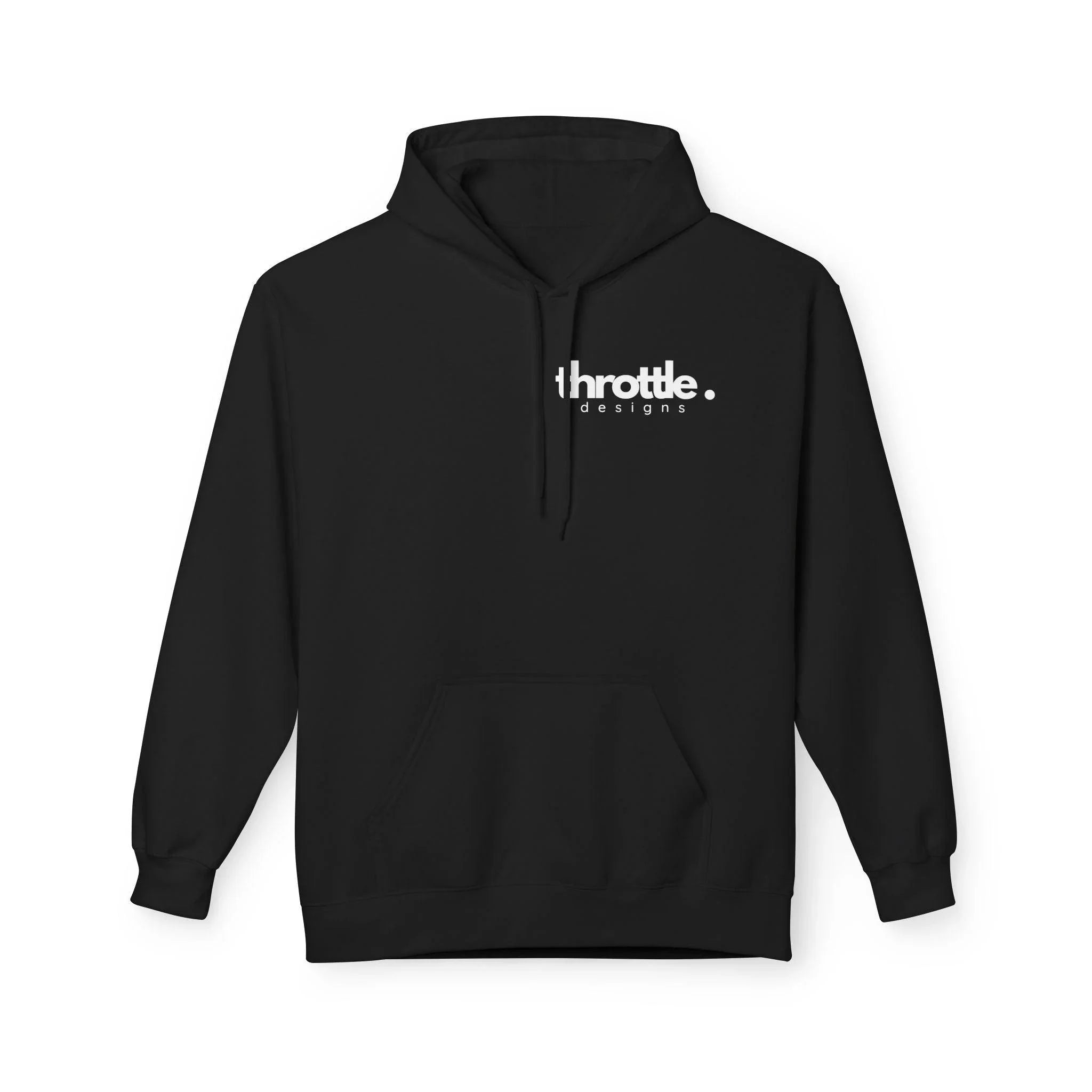 Customizable QR Code Fleece Hoodie for Social Media Engagement