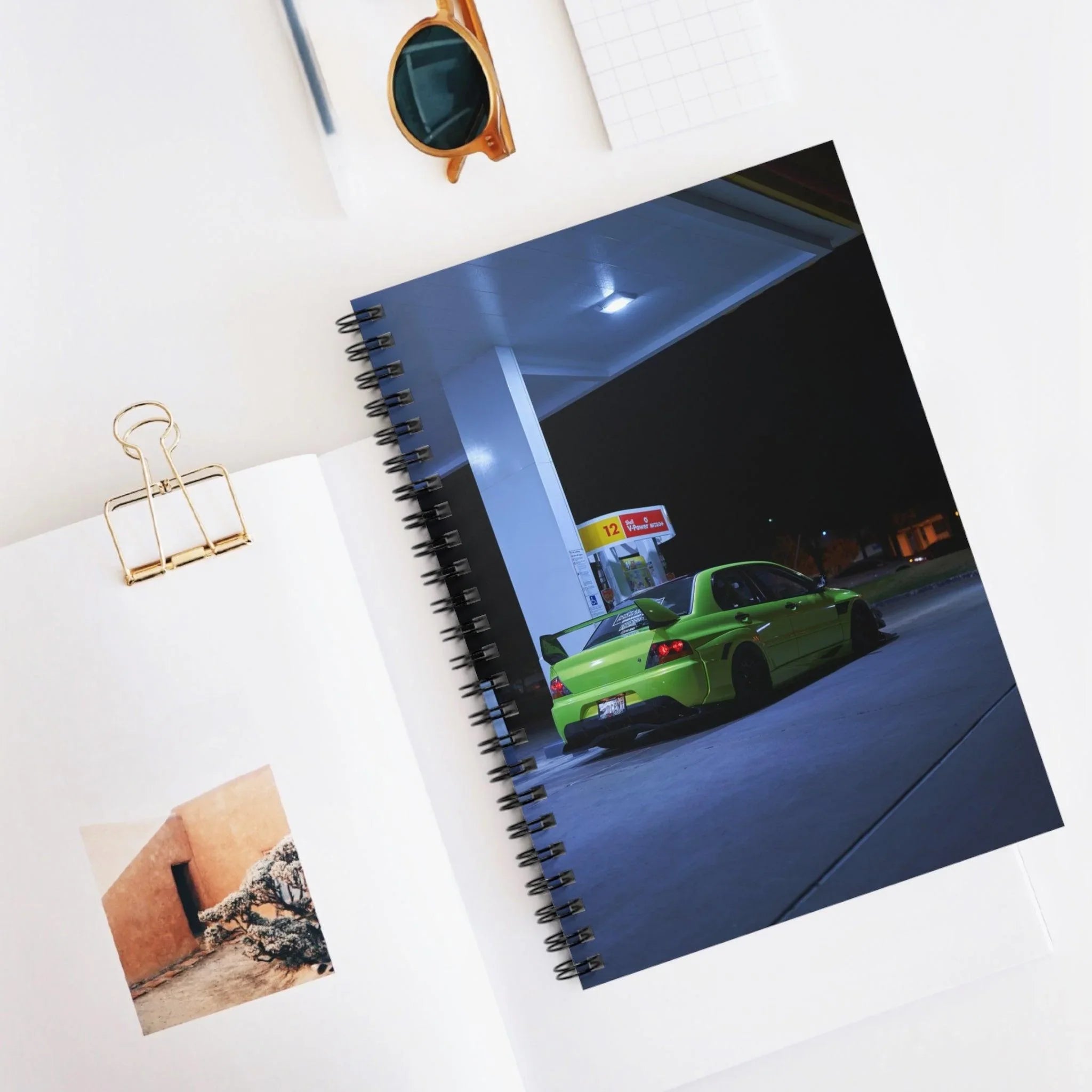 Mitsubishi Evo 9 Automotive Spiral Notebook #007 - Throttle Designs