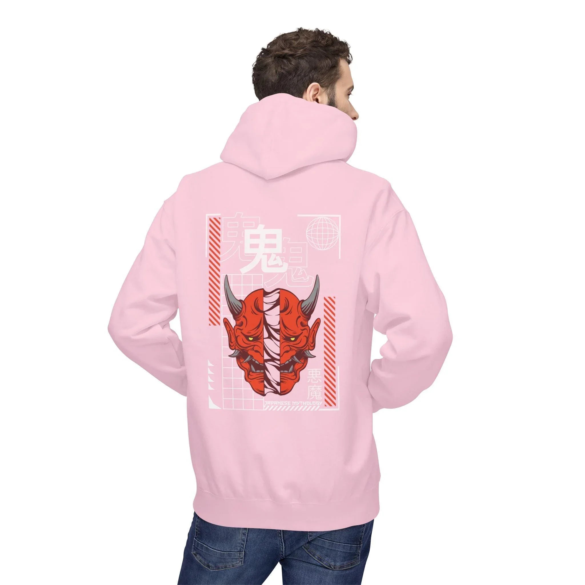 Oni Mask Streetwear Fleece Hoodie - Ultimate Comfort & Unique Style