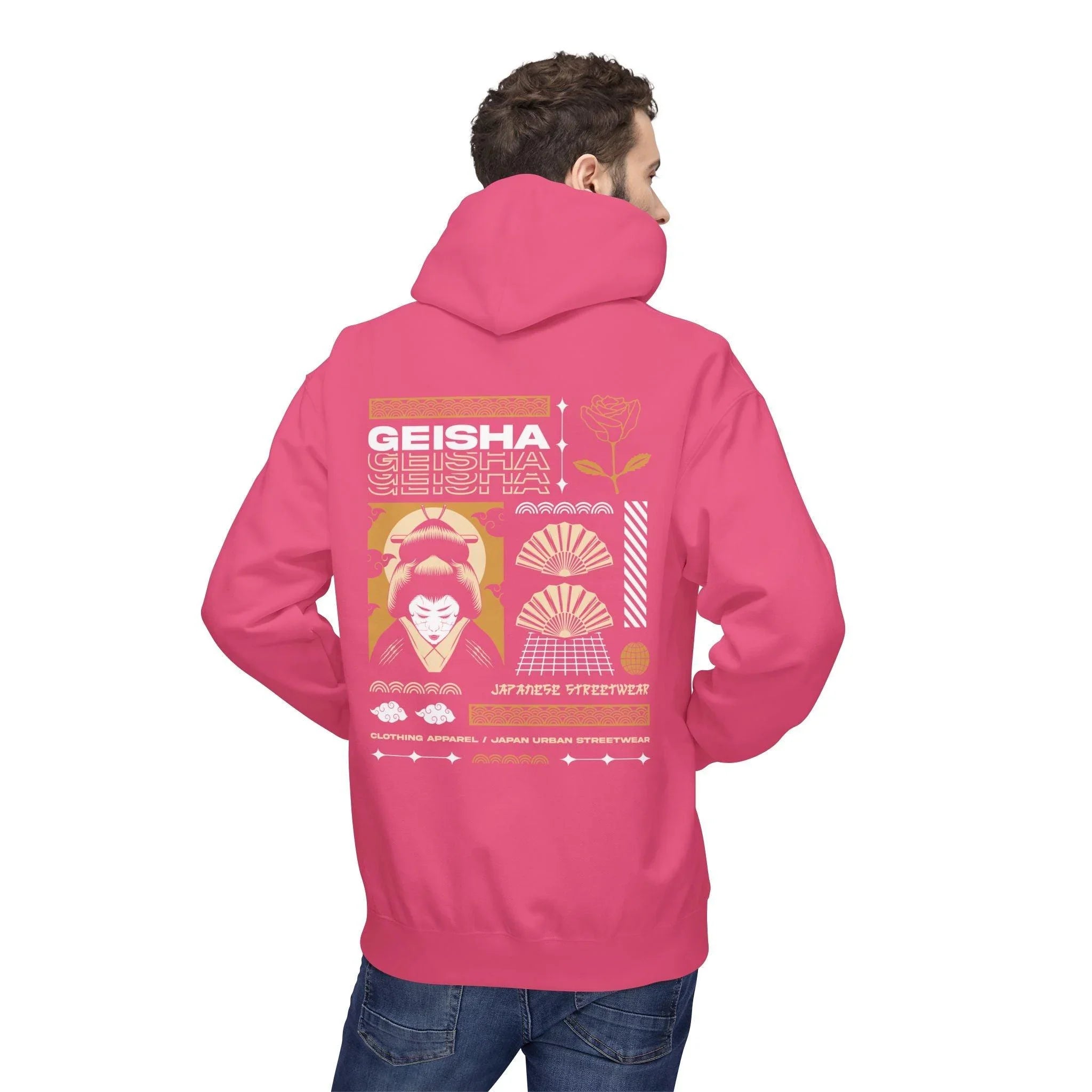 Stylish Geisha-Inspired Fleece Hoodie for Ultimate Streetwear Comfort