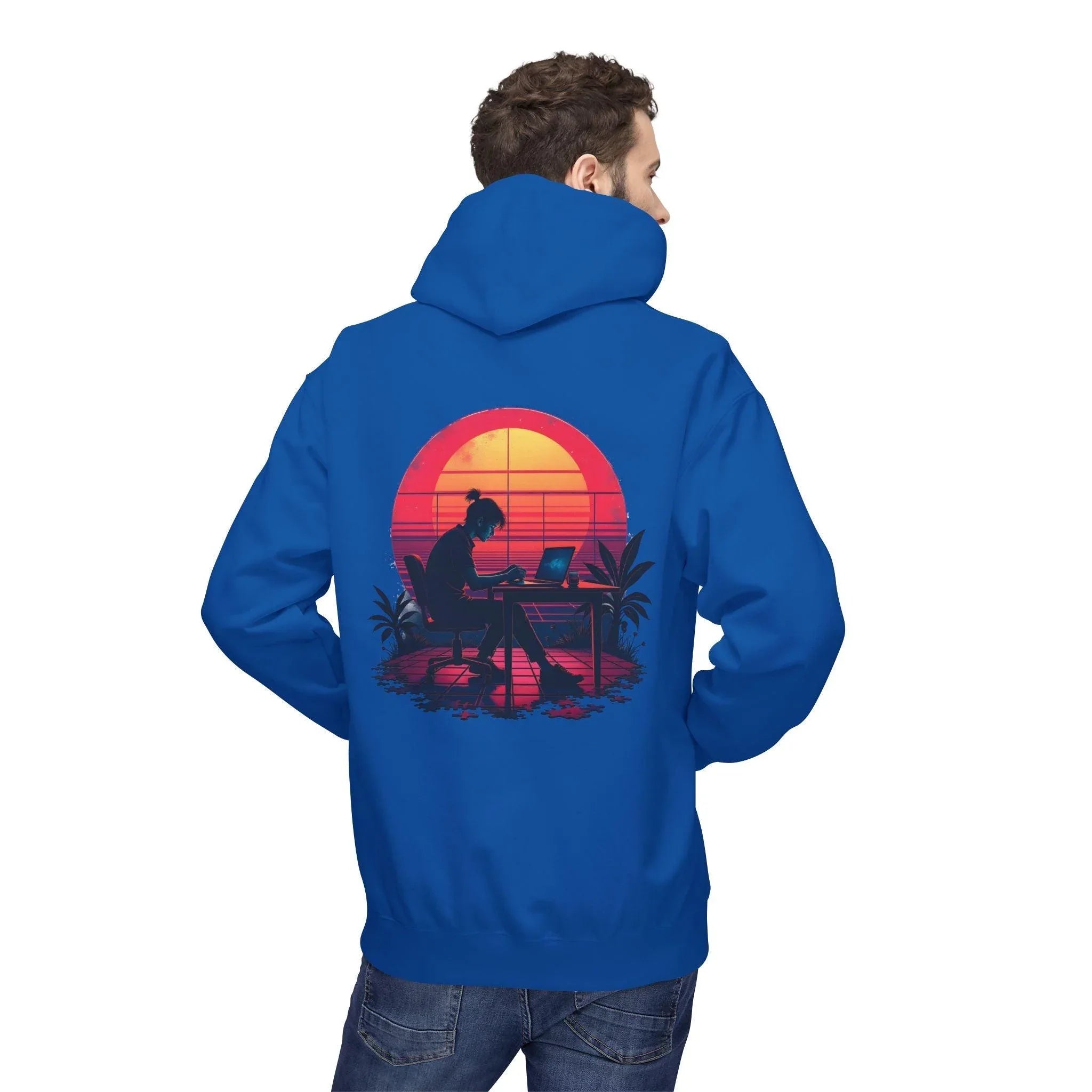 Ultimate Retro Programmer Fleece Hoodie for Comfort and Style