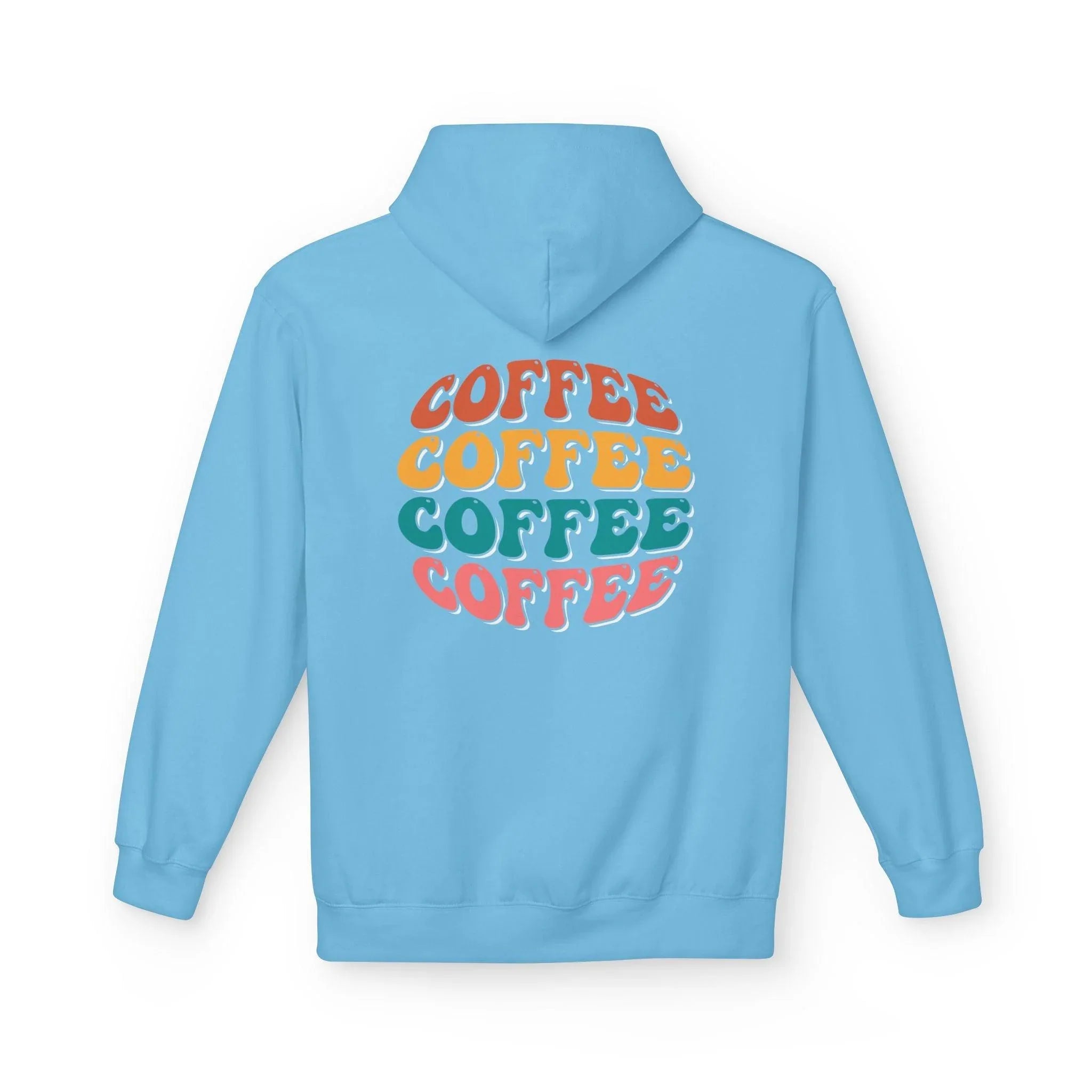 Cozy Chic Groovy Coffee Fleece Hoodie for Ultimate Comfort