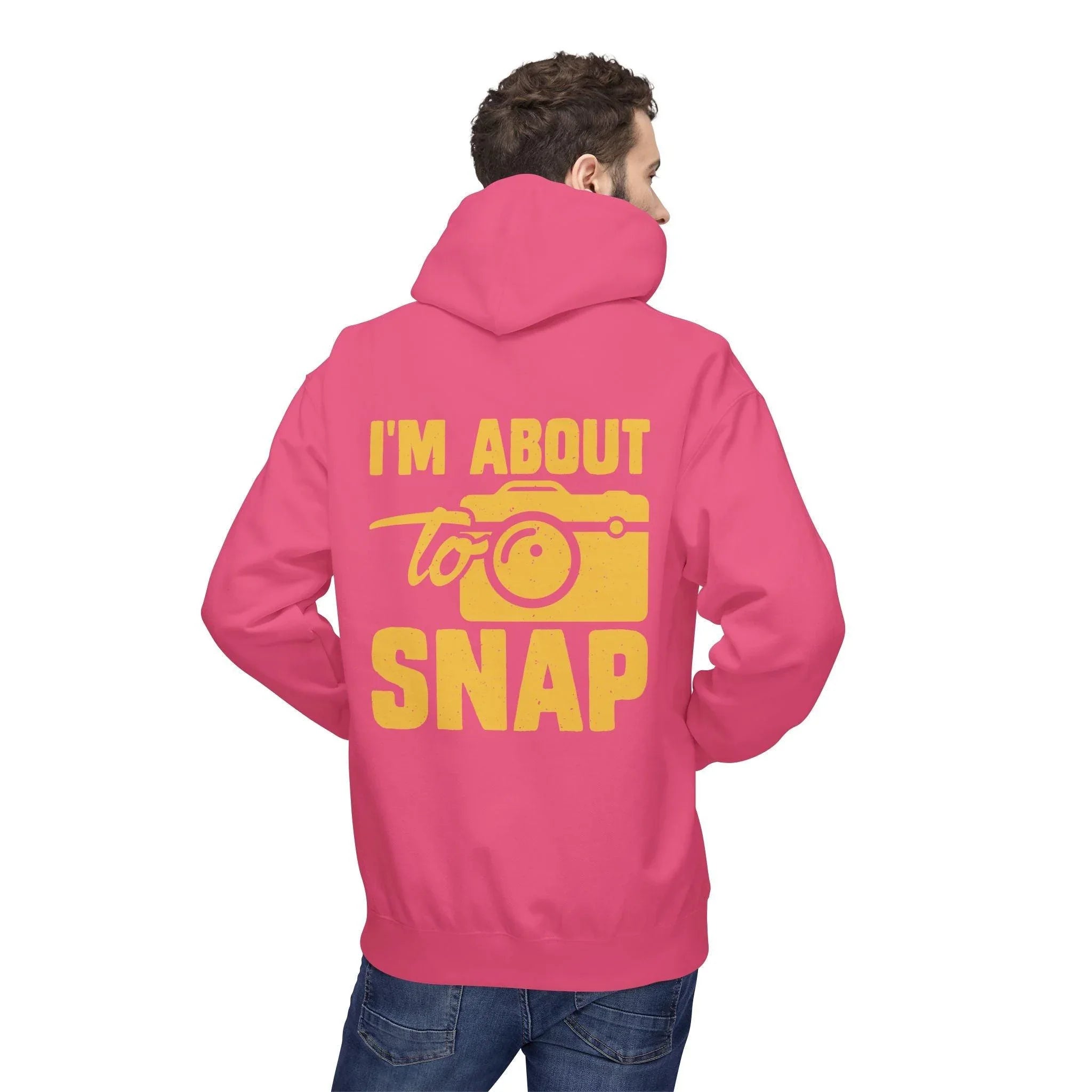 "I'm About to Snap" Exclusive Fleece Hoodie for Passionate Photographers