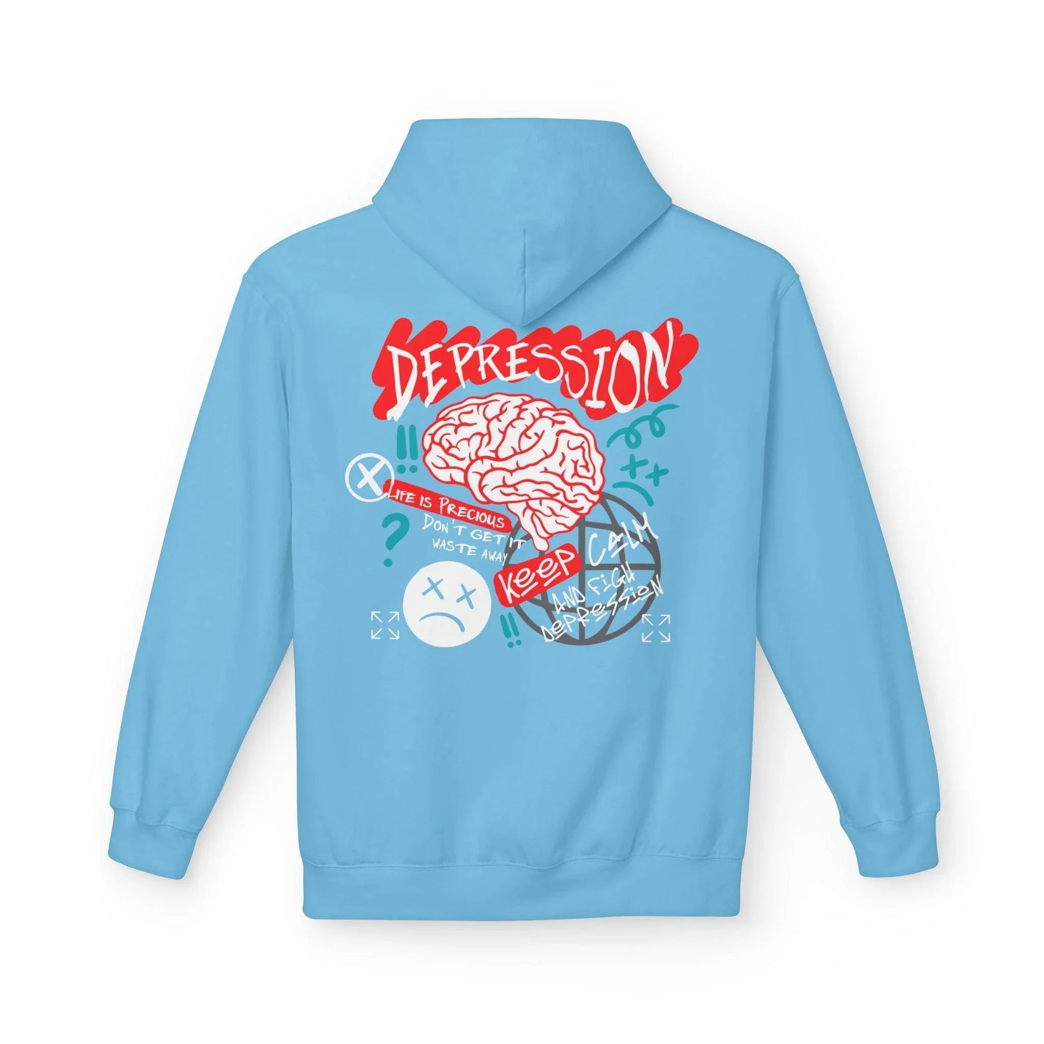 Empower Your Style: Fight Depression Fleece Hoodie for Ultimate Comfort