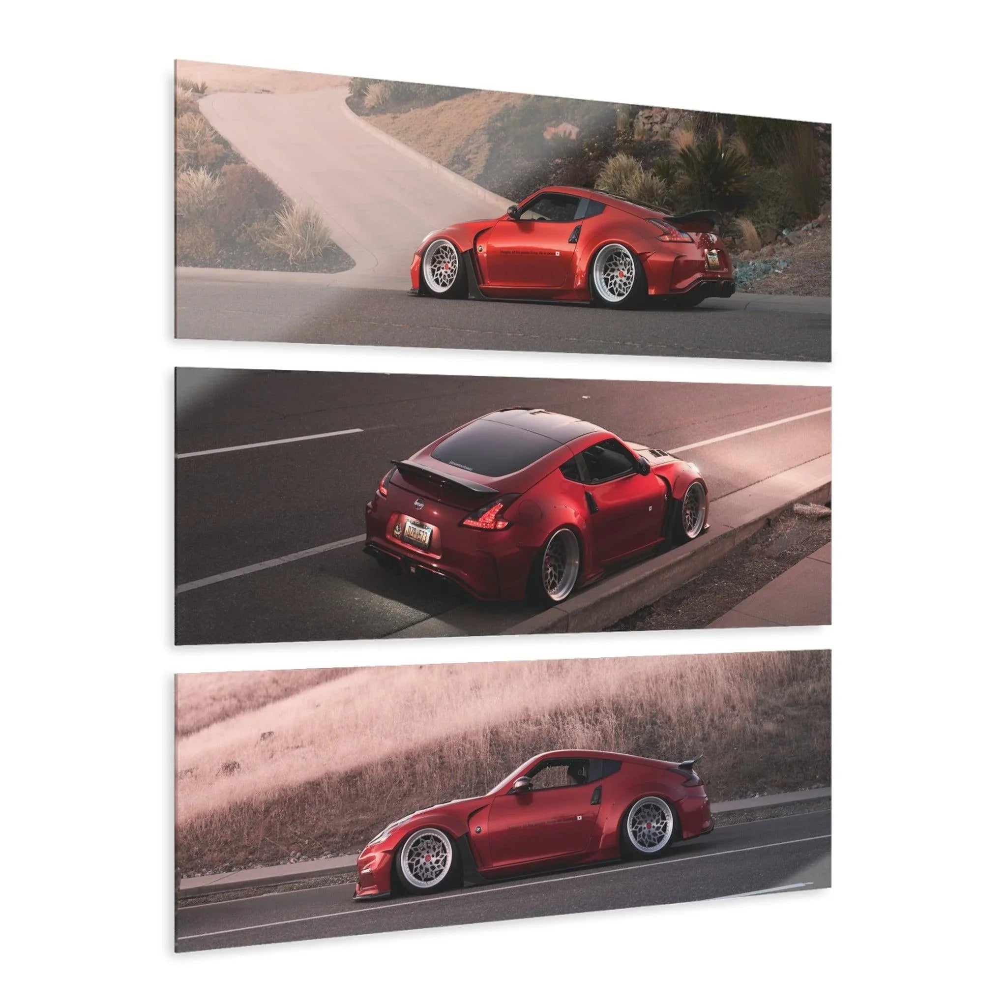 Nissan 350z 3-Piece Acrylic Wall Art #001 for Car Lovers