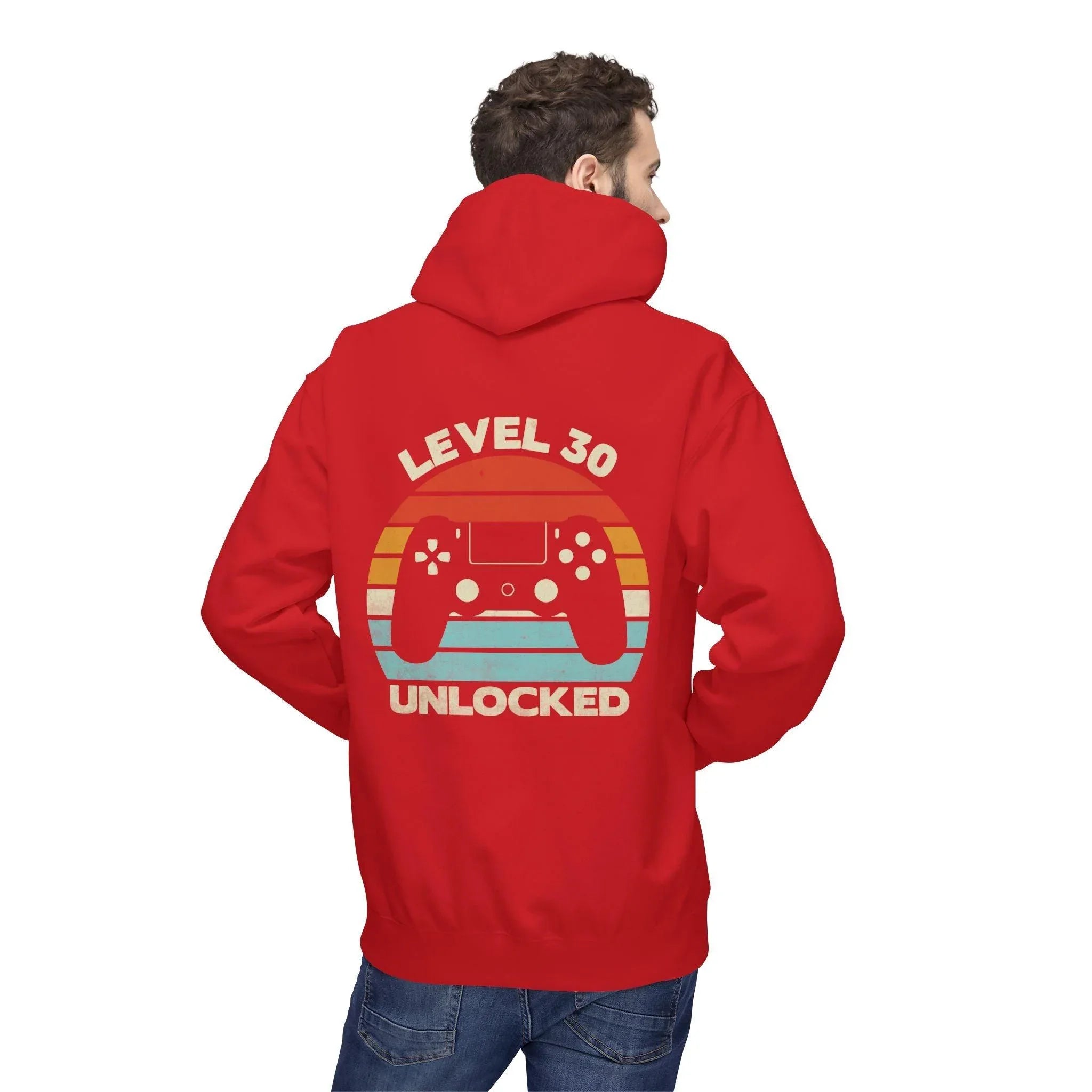 Level Up Your Style: Retro Gaming Fleece Hoodie with Comfort and Charm