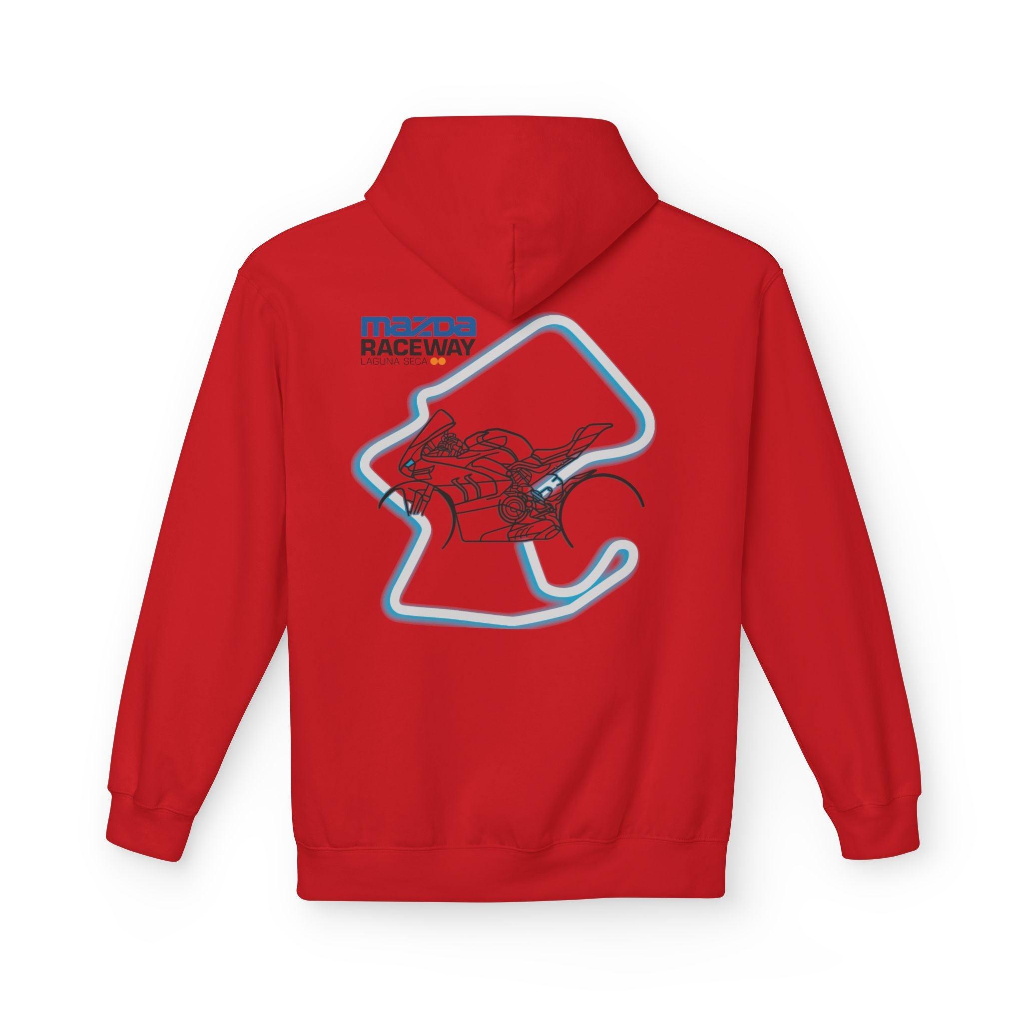Ducati Panigale V4 SP Laguna Seca Fleece Hoodie - Stylish & Cozy