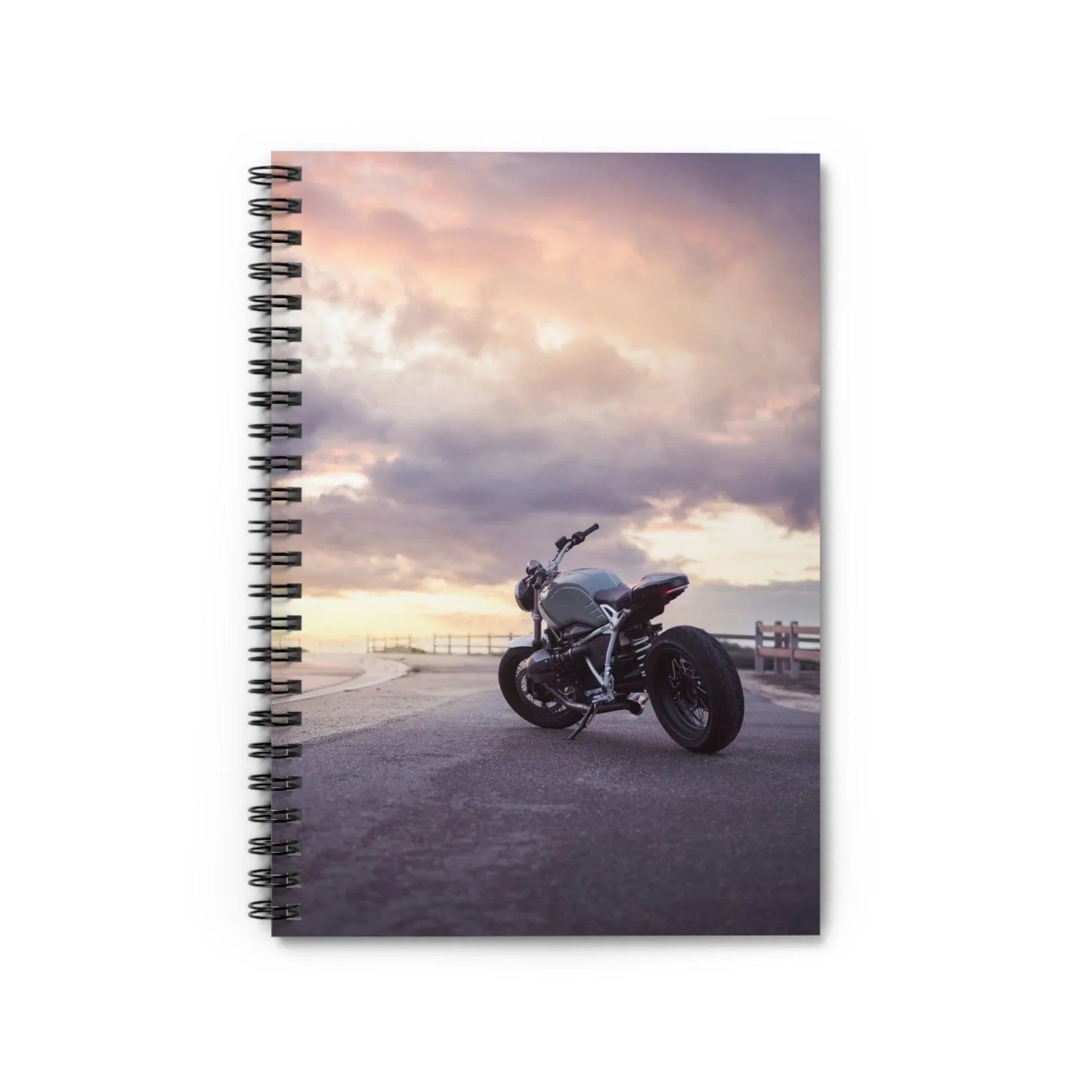 BMW R Nine T Motorcycle Spiral Notebook #005 - Throttle Designs