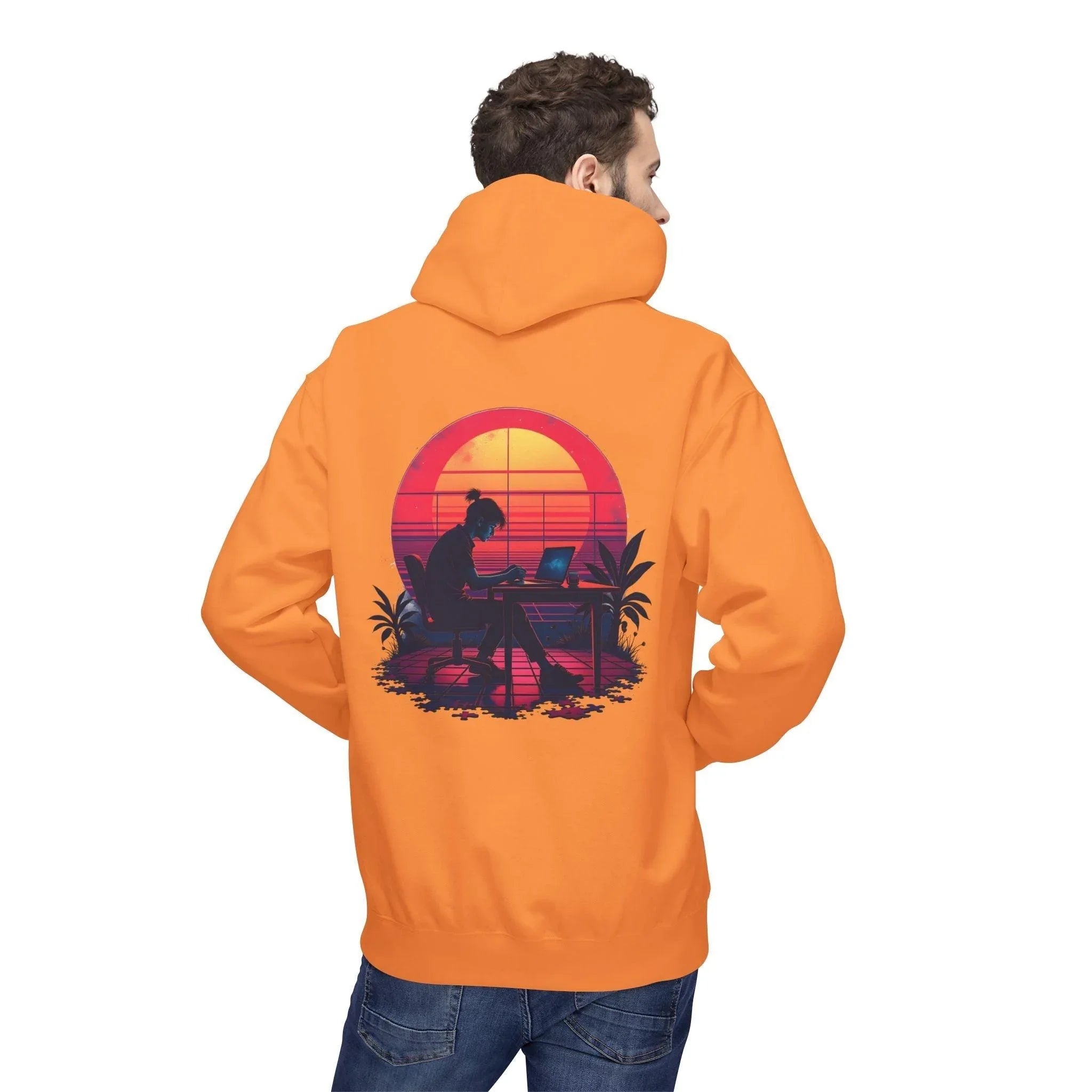 Ultimate Retro Programmer Fleece Hoodie for Comfort and Style