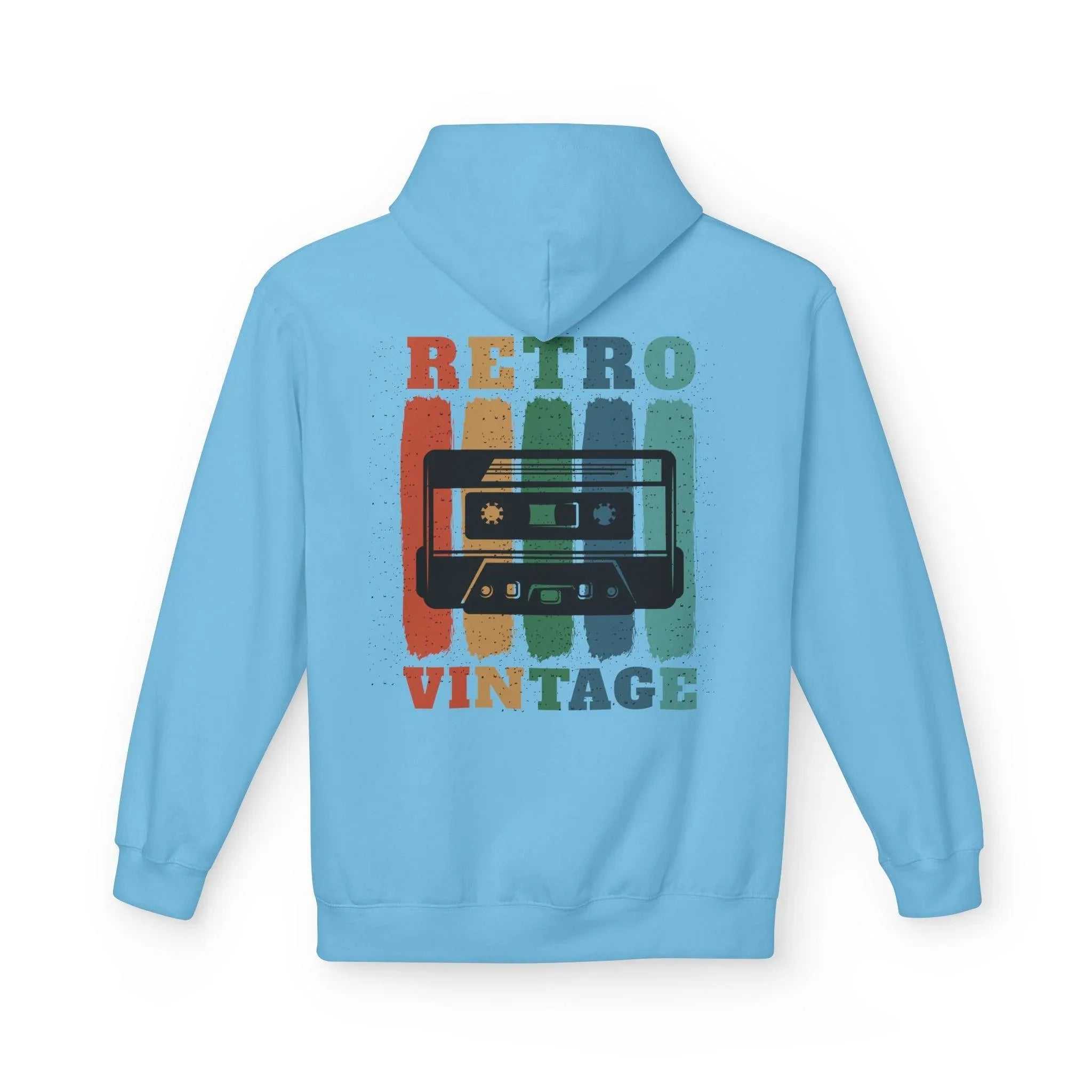 Cozy Retro Vibes: Premium Vintage Cassette Fleece Hoodie