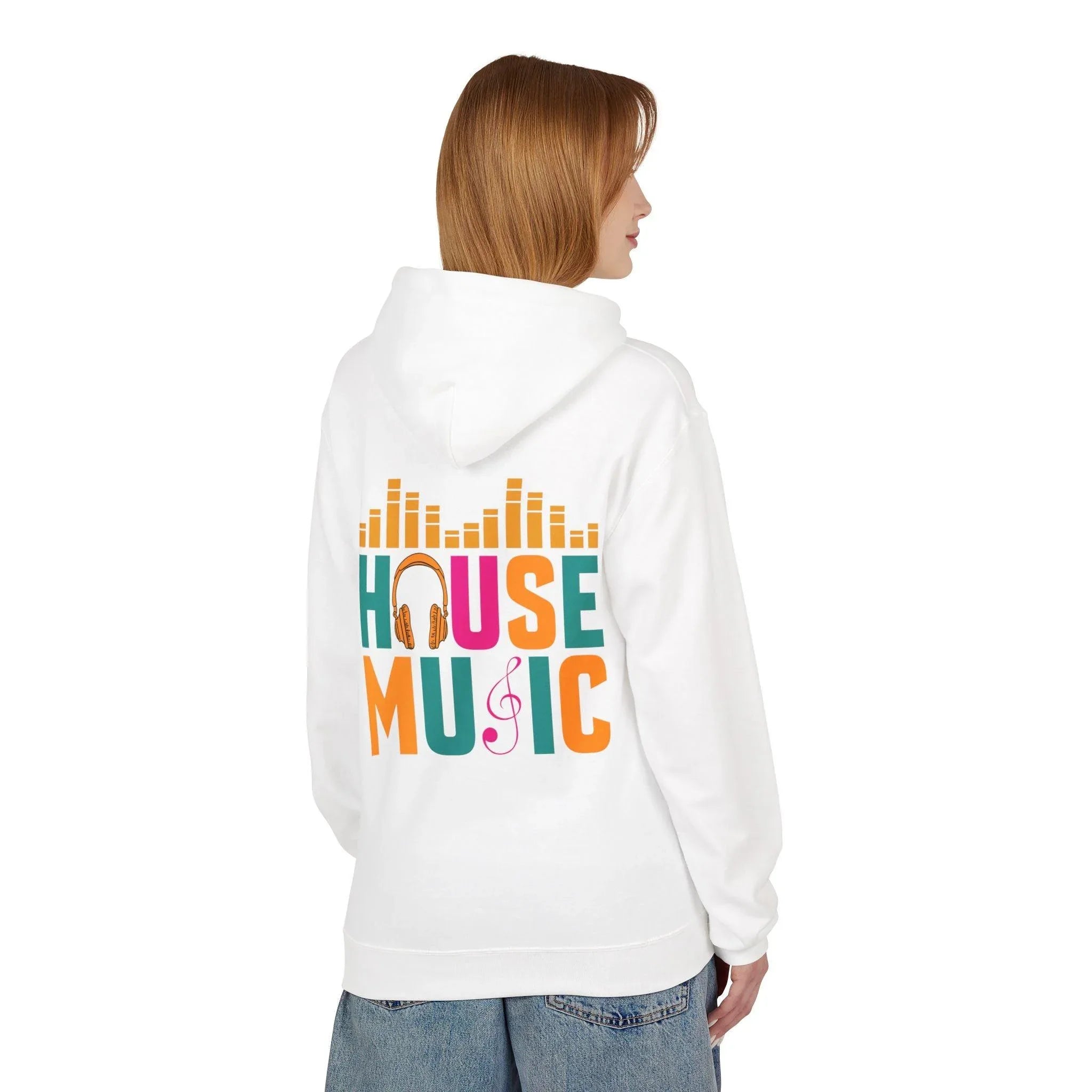 House Music Vibes Fleece Hoodie - Stylish Comfort for Music Lovers