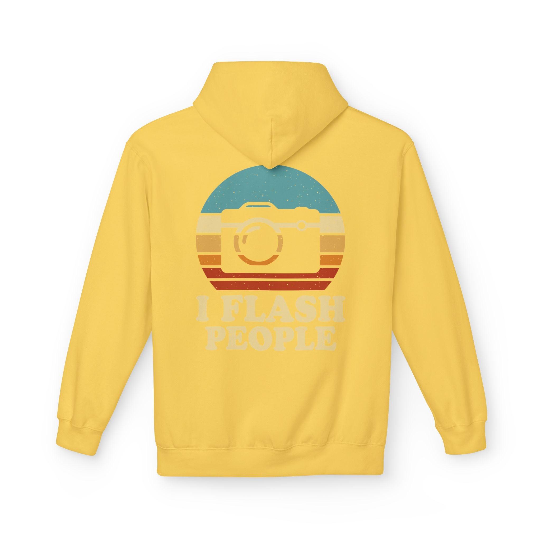 "I Flash People" Photography Enthusiast Fleece Hoodie - Stylish & Cozy Comfort
