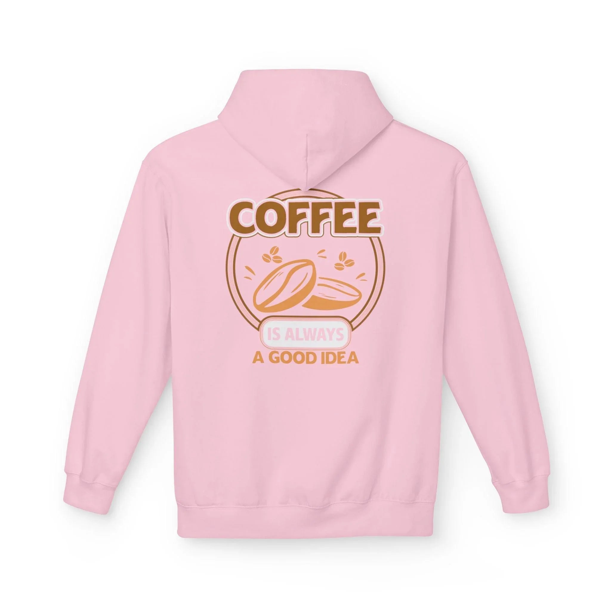 Cozy Up in Style: "Coffee Is Always A Good Idea" Fleece Hoodie