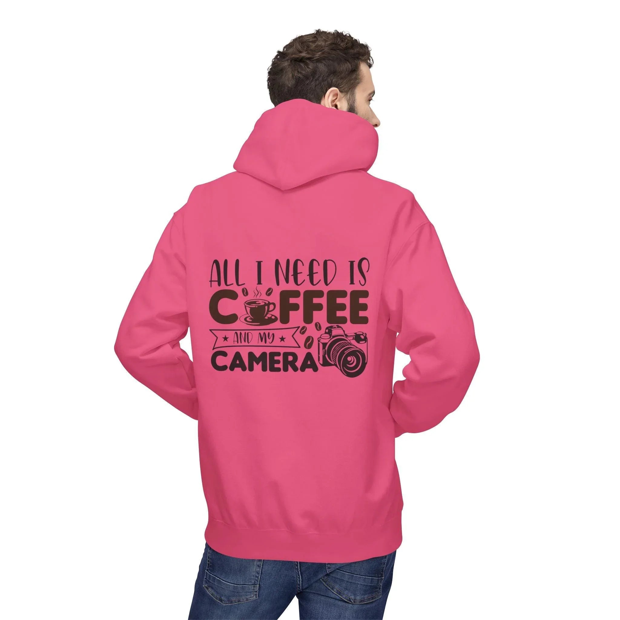 Cozy Photographer's Coffee Fleece Hoodie for Style and Comfort