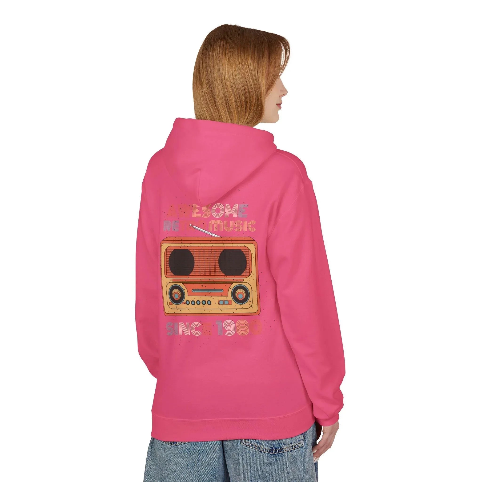 Stylish Retro Music Fleece Hoodie for Ultimate Comfort