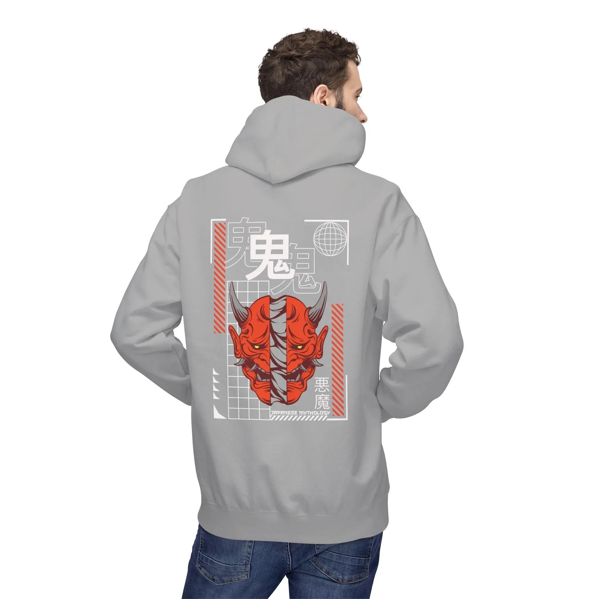 Oni Mask Streetwear Fleece Hoodie - Ultimate Comfort & Unique Style