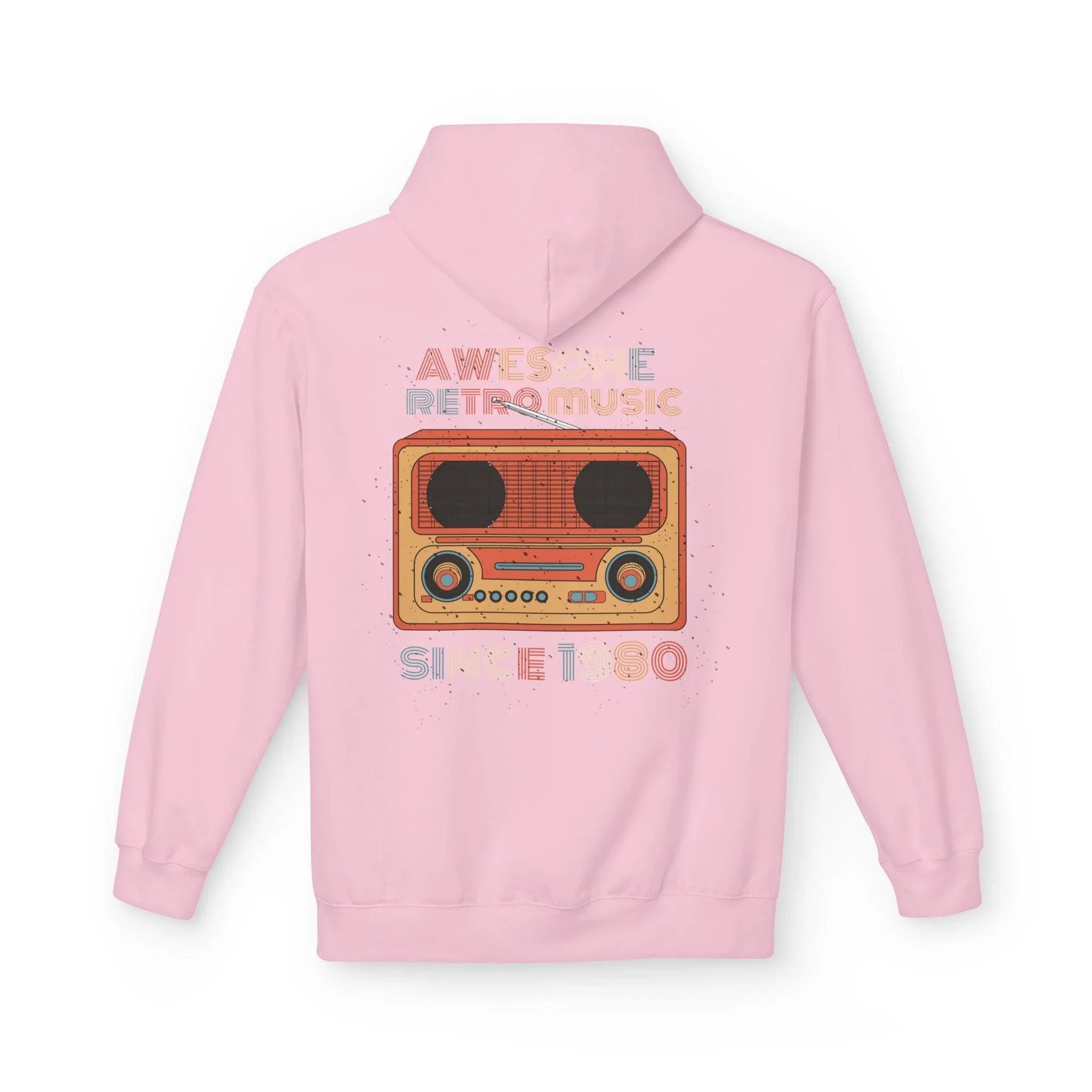 Stylish Retro Music Fleece Hoodie for Ultimate Comfort
