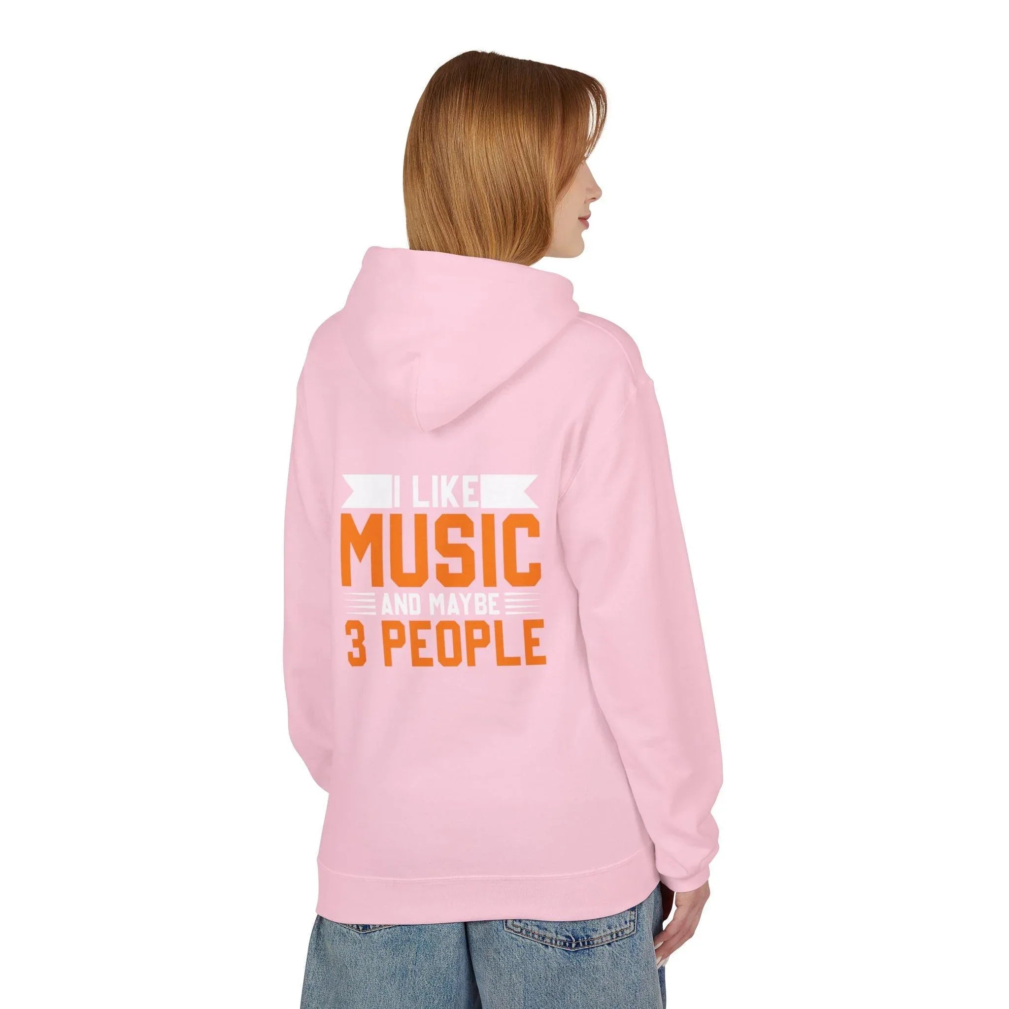 Cozy Up with the "I Love Music & My 3 People" Fleece Hoodie