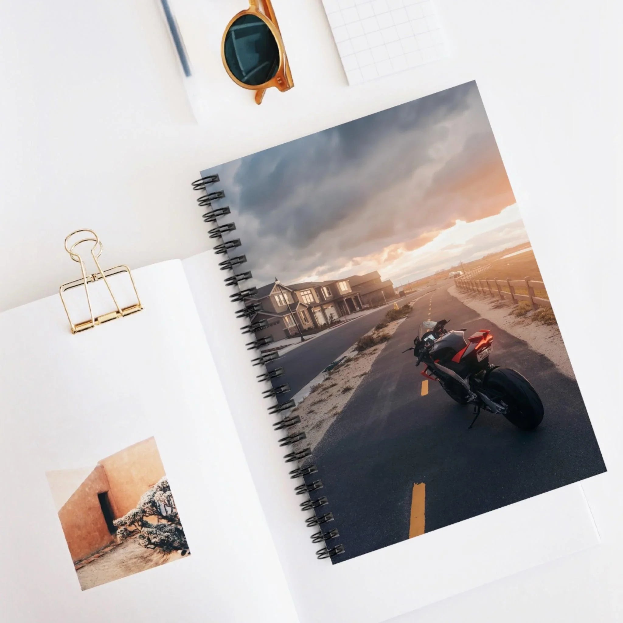 Aprilia RSV4 1100 Factory Motorcycle Spiral Notebook #019 - Throttle Designs
