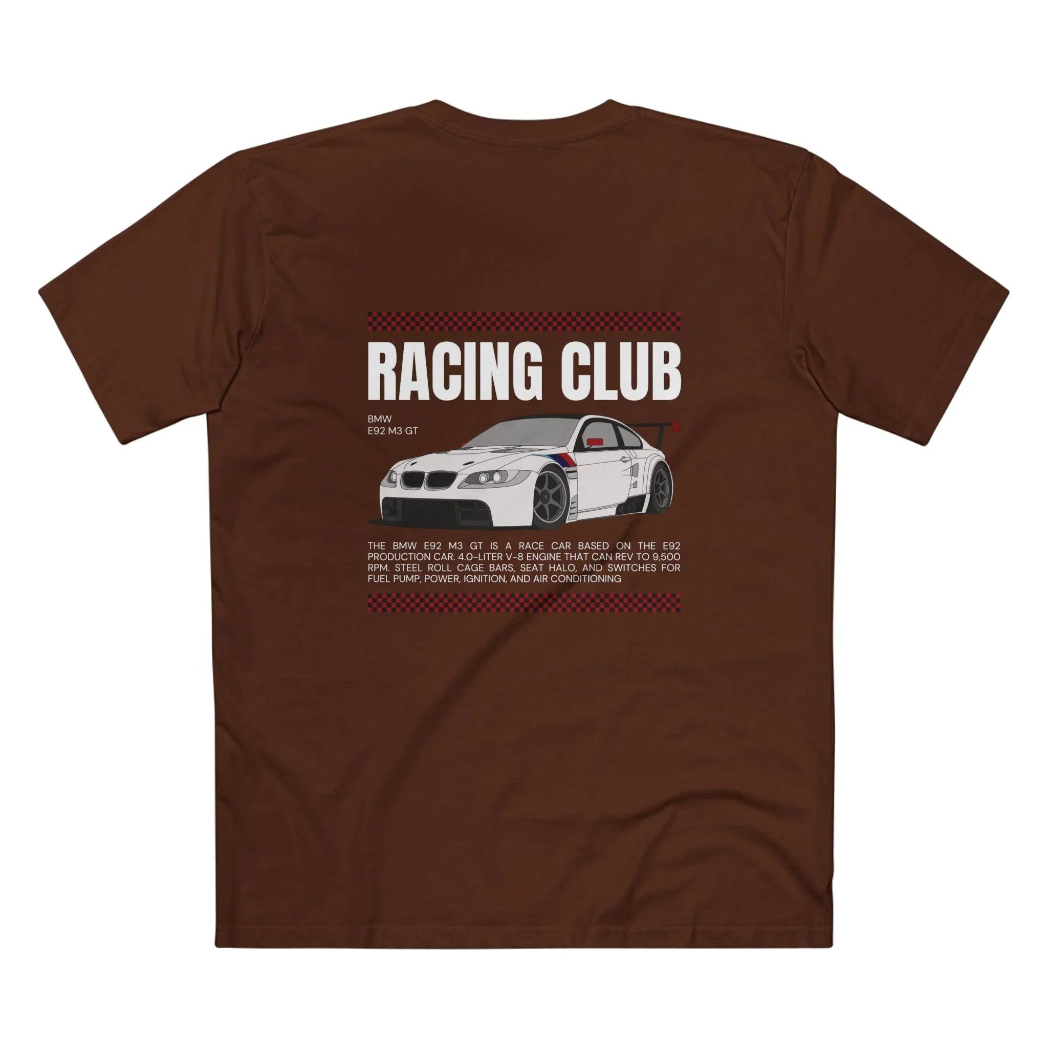Premium BMW Inspired E92 M3 GT Racecar T-Shirt
