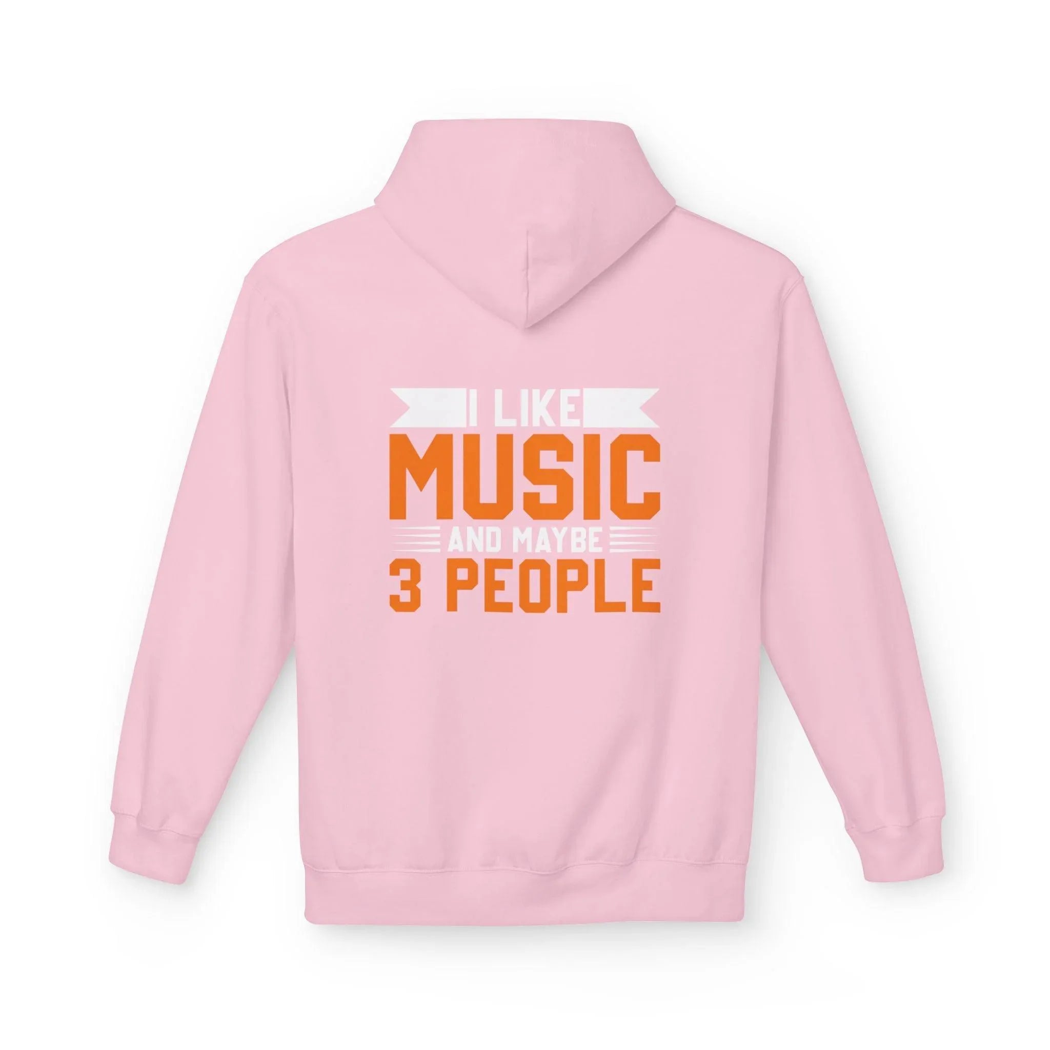 Cozy Up with the "I Love Music & My 3 People" Fleece Hoodie