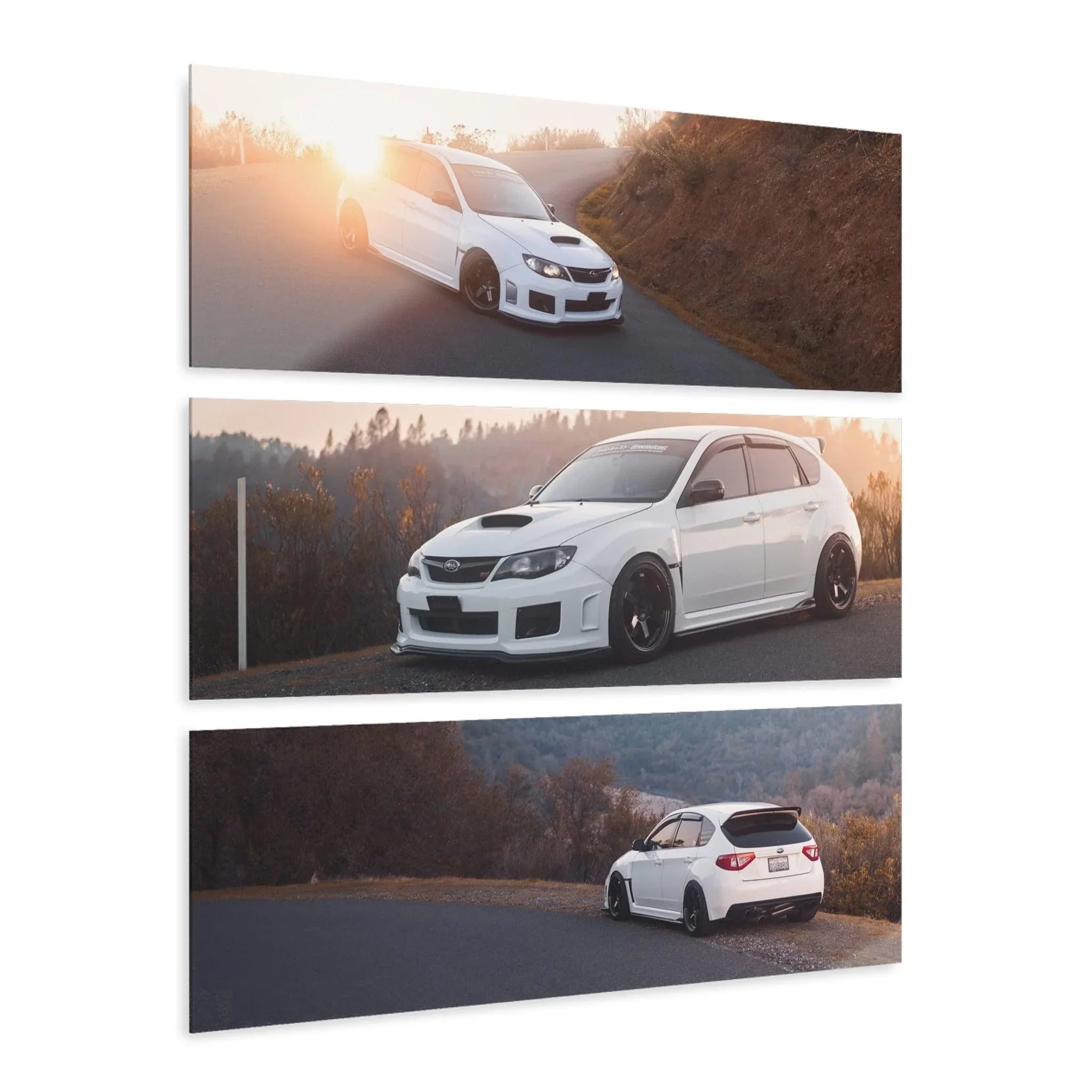 Subaru WRX STI 3-Piece Acrylic Wall Art #002 for Car Lovers