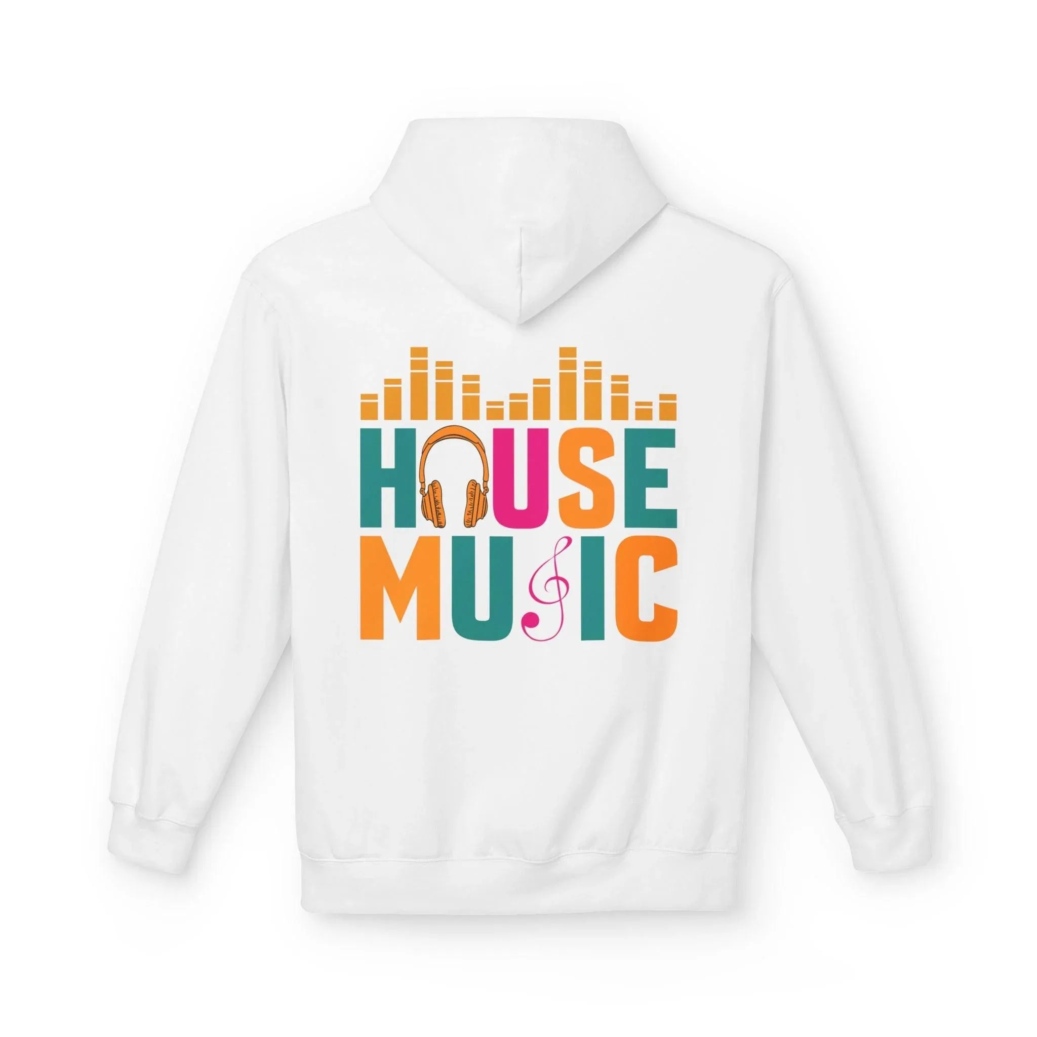 House Music Vibes Fleece Hoodie - Stylish Comfort for Music Lovers