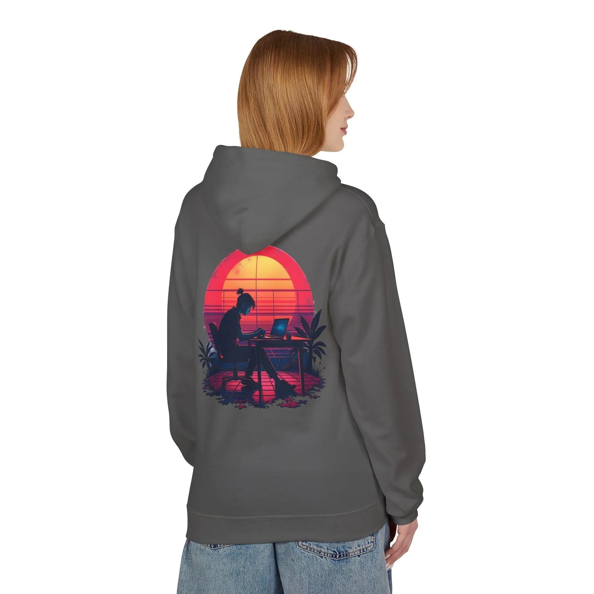 Ultimate Retro Programmer Fleece Hoodie for Comfort and Style
