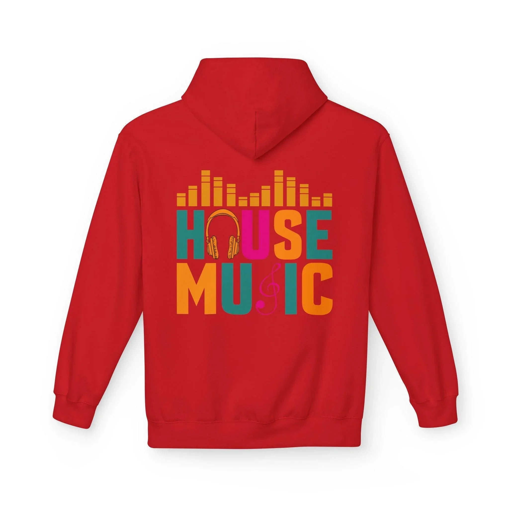House Music Vibes Fleece Hoodie - Stylish Comfort for Music Lovers