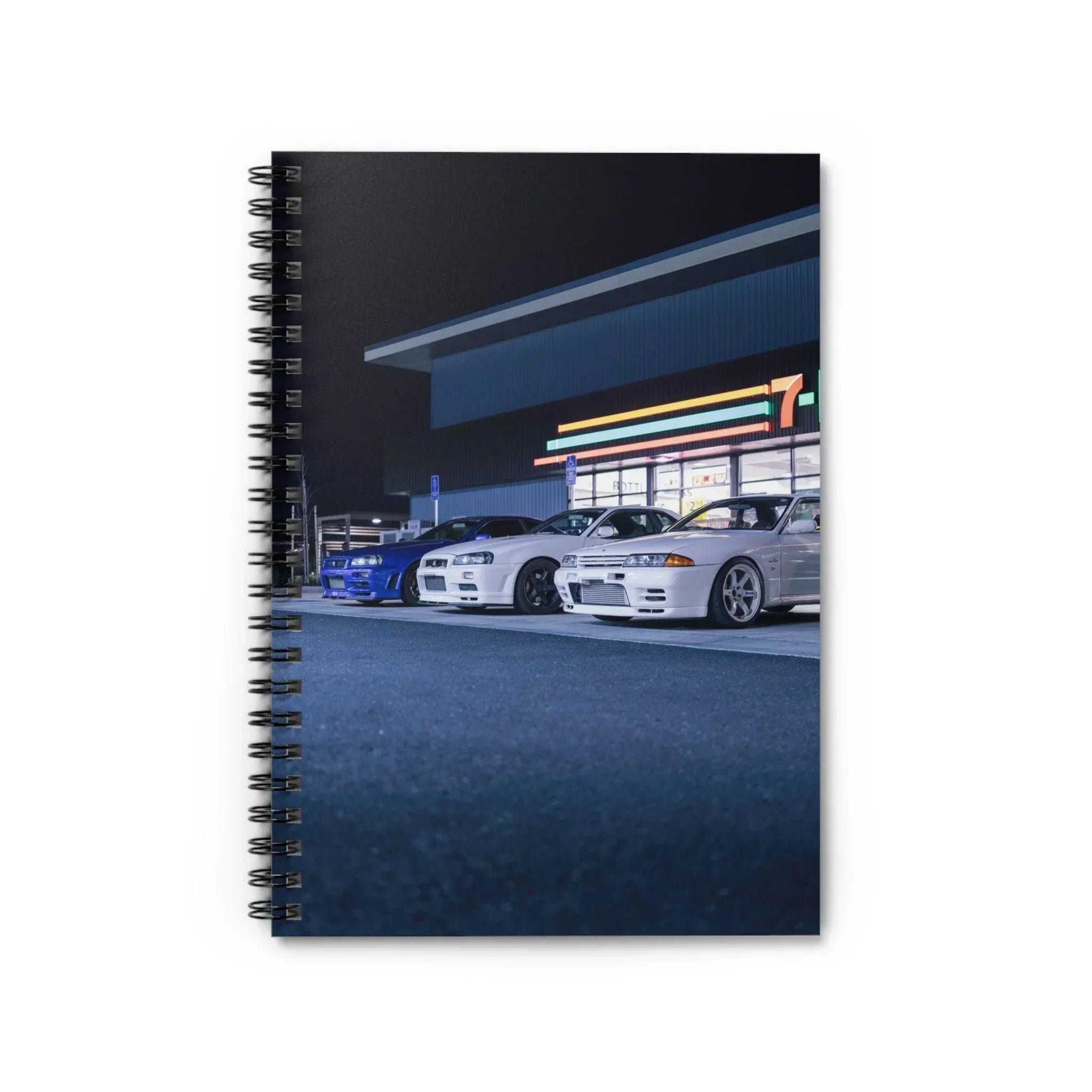 Nissan GTR R34 and R32 Automotive Spiral Notebook #001 - Throttle Designs